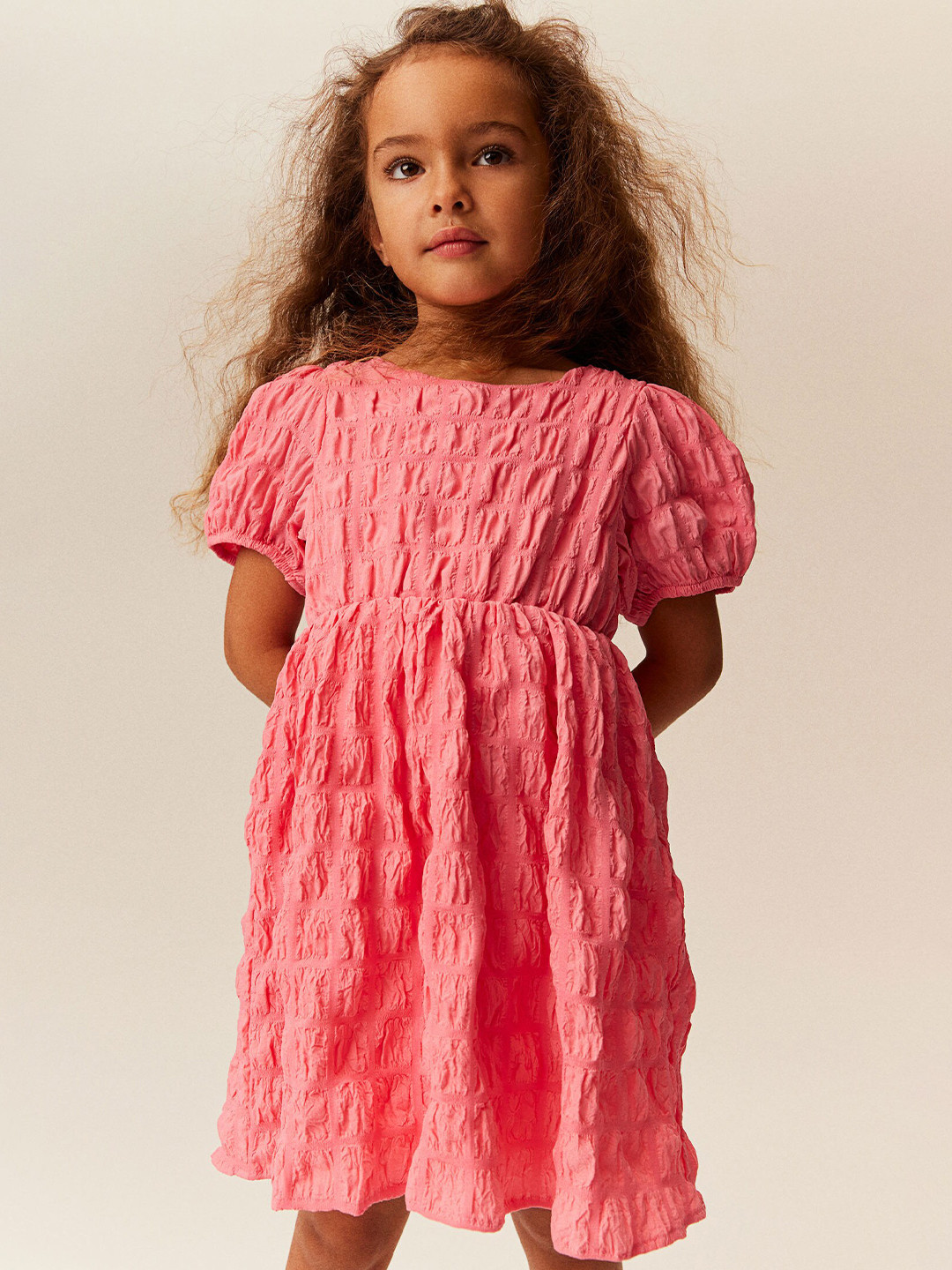 H&M Girls Puff-Sleeved Dress, Pink
H&M Girls Puff-Sleeved Dress, Pink