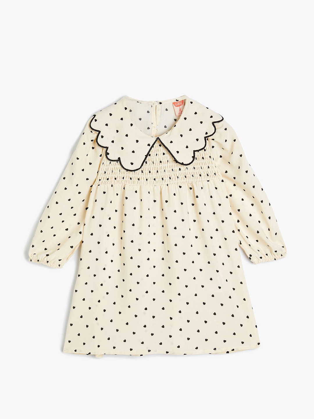 Koton Girls Abstract Printed Peter Pan Collar Puff Sleeves Smocked A-Line Dress, Beige
Koton Girls Abstract Printed Peter Pan Collar Puff Sleeves Smocked A-Line Dress, Beige