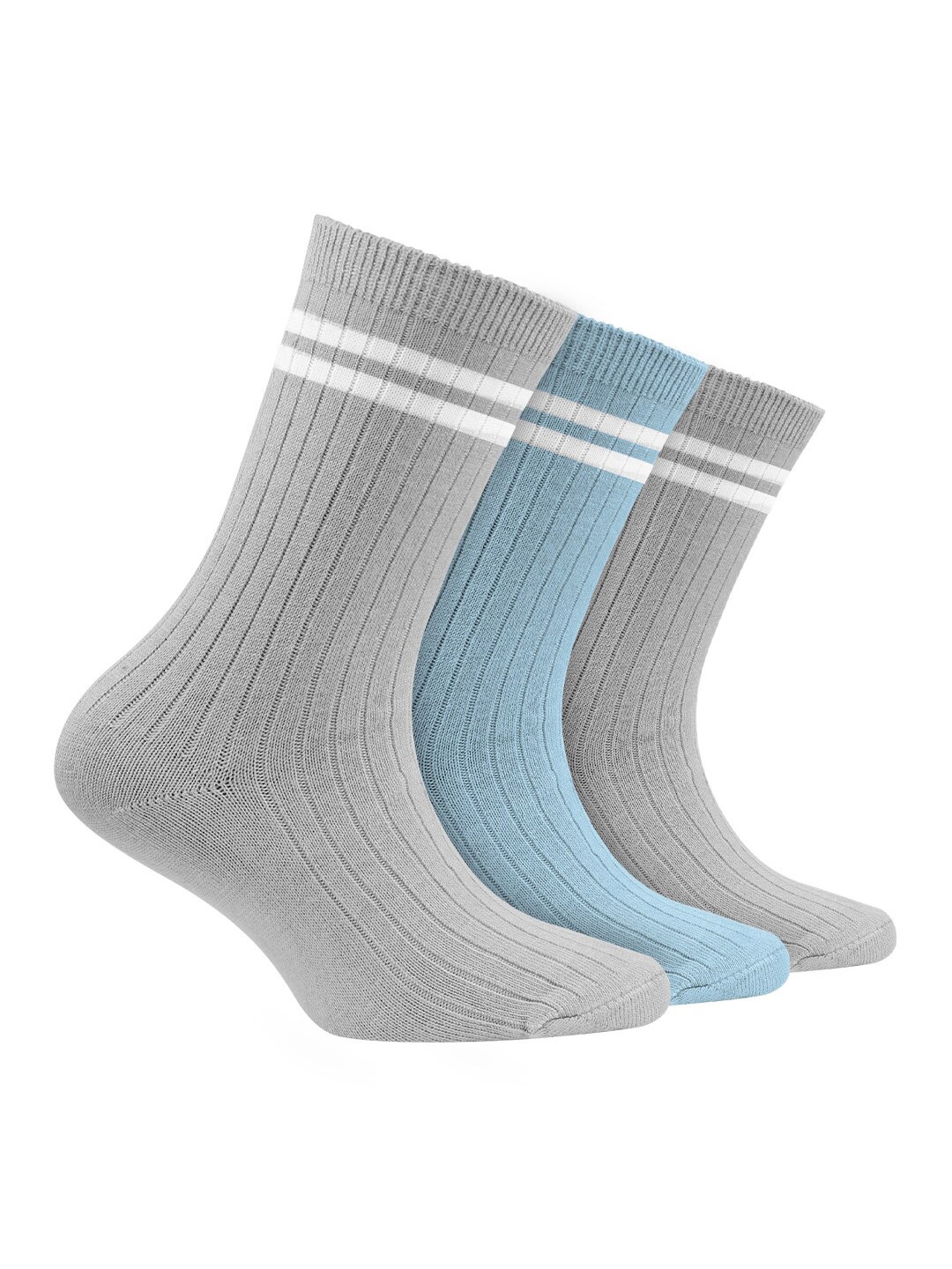 FOOTPRINTS Kids Pack Of 3 Odour Free Organic Cotton Bamboo Ribbed Above Ankle Length Socks, Grey
FOOTPRINTS Kids Pack Of 3 Odour Free Organic Cotton Bamboo Ribbed Above Ankle Length Socks, Grey