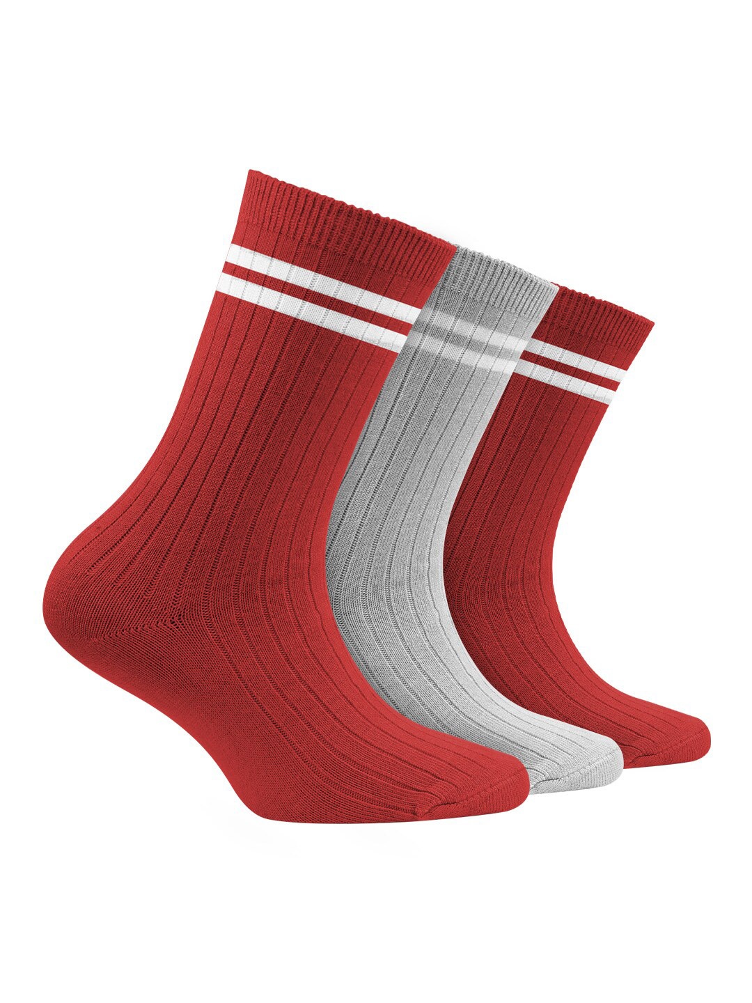 FOOTPRINTS Kids Pack Of 3 Odour Free Organic Cotton Bamboo Ribbed Above Ankle Length Socks, Red
FOOTPRINTS Kids Pack Of 3 Odour Free Organic Cotton Bamboo Ribbed Above Ankle Length Socks, Red