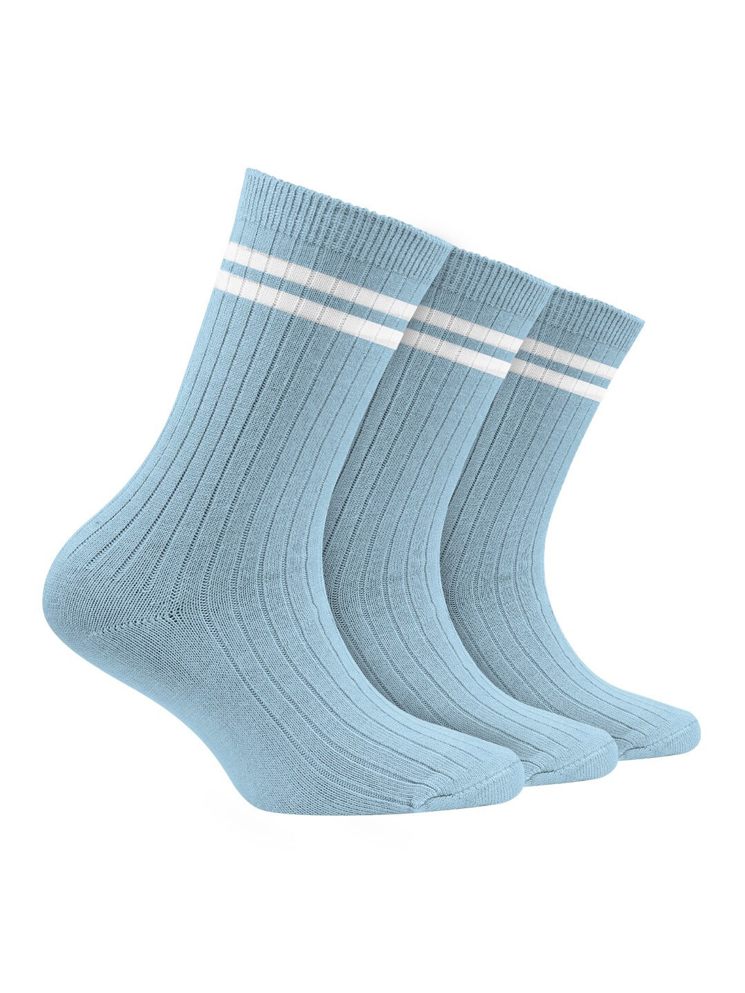 FOOTPRINTS Kids Pack Of 3 Odour Free Organic Cotton Bamboo Ribbed Above Ankle Length Socks, Blue
FOOTPRINTS Kids Pack Of 3 Odour Free Organic Cotton Bamboo Ribbed Above Ankle Length Socks, Blue