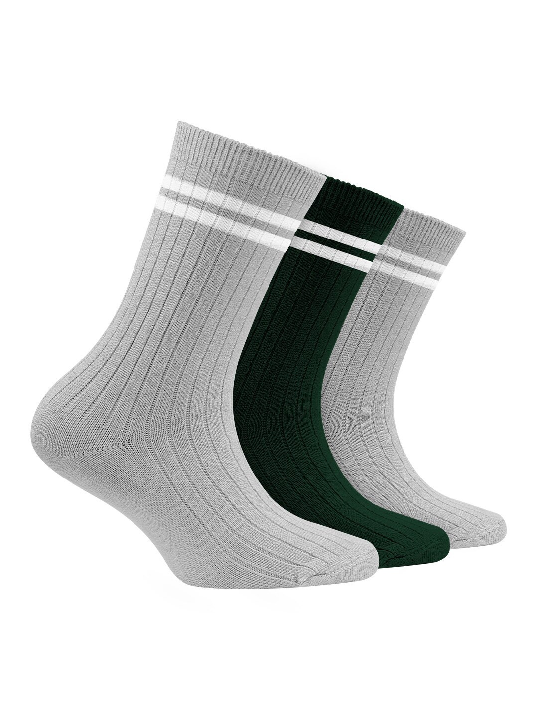 FOOTPRINTS Kids Pack Of 3 Odour Free Organic Cotton Bamboo Ribbed Above Ankle Length Socks, Grey
FOOTPRINTS Kids Pack Of 3 Odour Free Organic Cotton Bamboo Ribbed Above Ankle Length Socks, Grey