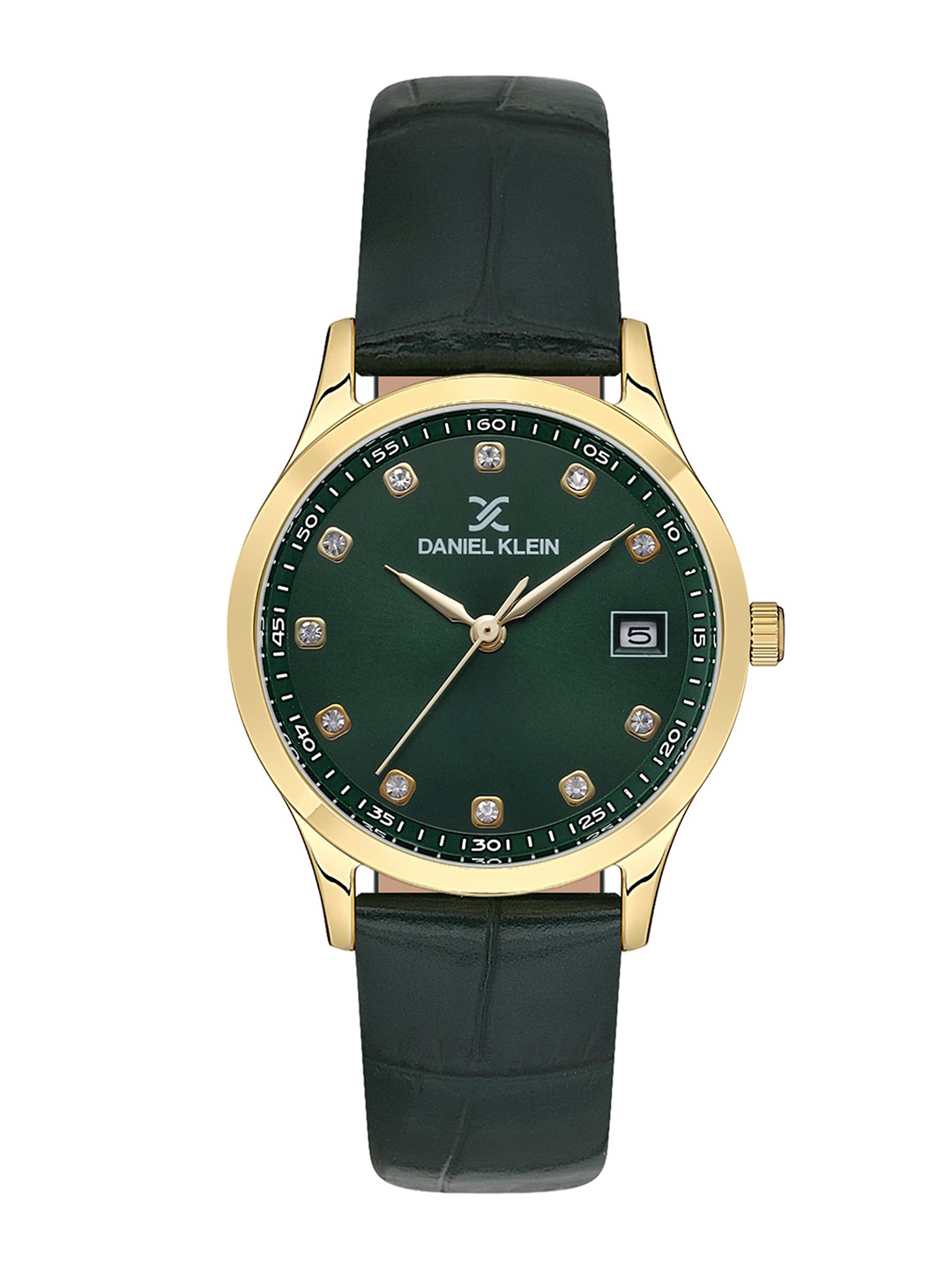 Daniel Klein Premium Women Embellished Dial & Leather Straps Analogue Watch DK.1.13595-3, Green
Daniel Klein Premium Women Embellished Dial & Leather Straps Analogue Watch DK.1.13595-3, Green