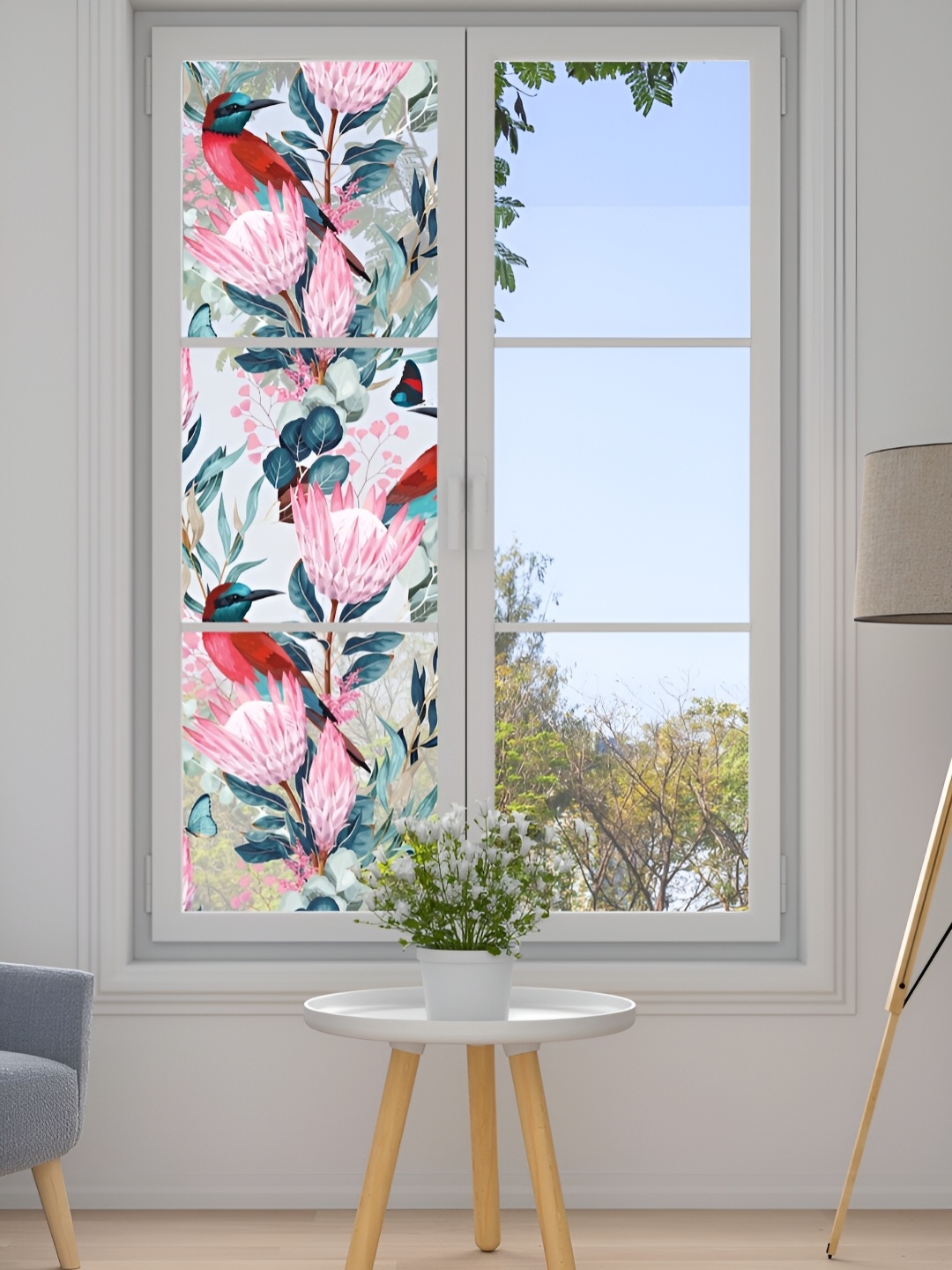 CVANU Transparent & Pink Floral Printed Self-Adhesive Waterproof Window Film Wall Sticker
CVANU Transparent & Pink Floral Printed Self-Adhesive Waterproof Window Film Wall Sticker