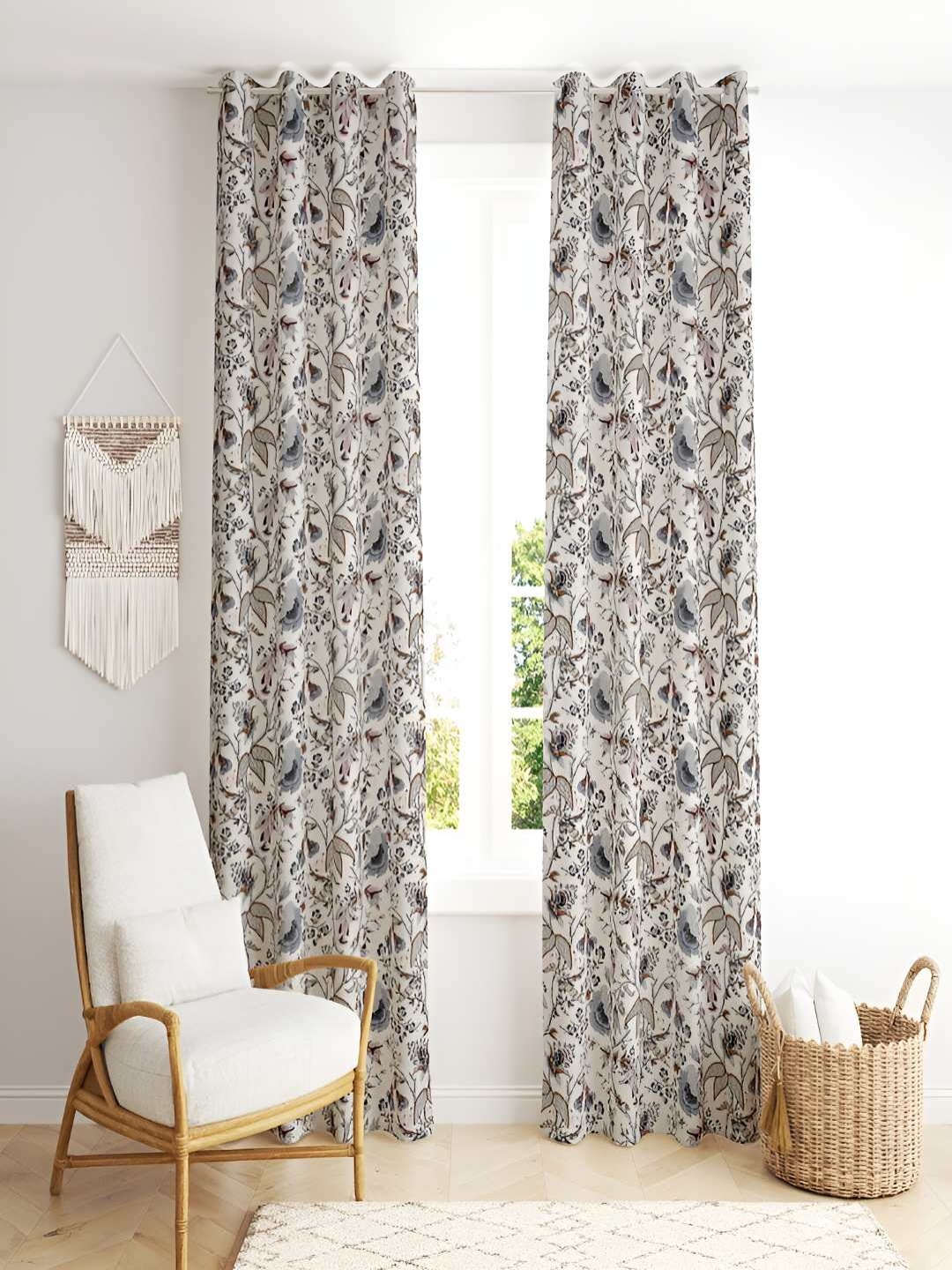 tundwal's Purple & White 2 Pieces Floral Printed Cotton Room Darkening Long Door Curtains
tundwal's Purple & White 2 Pieces Floral Printed Cotton Room Darkening Long Door Curtains