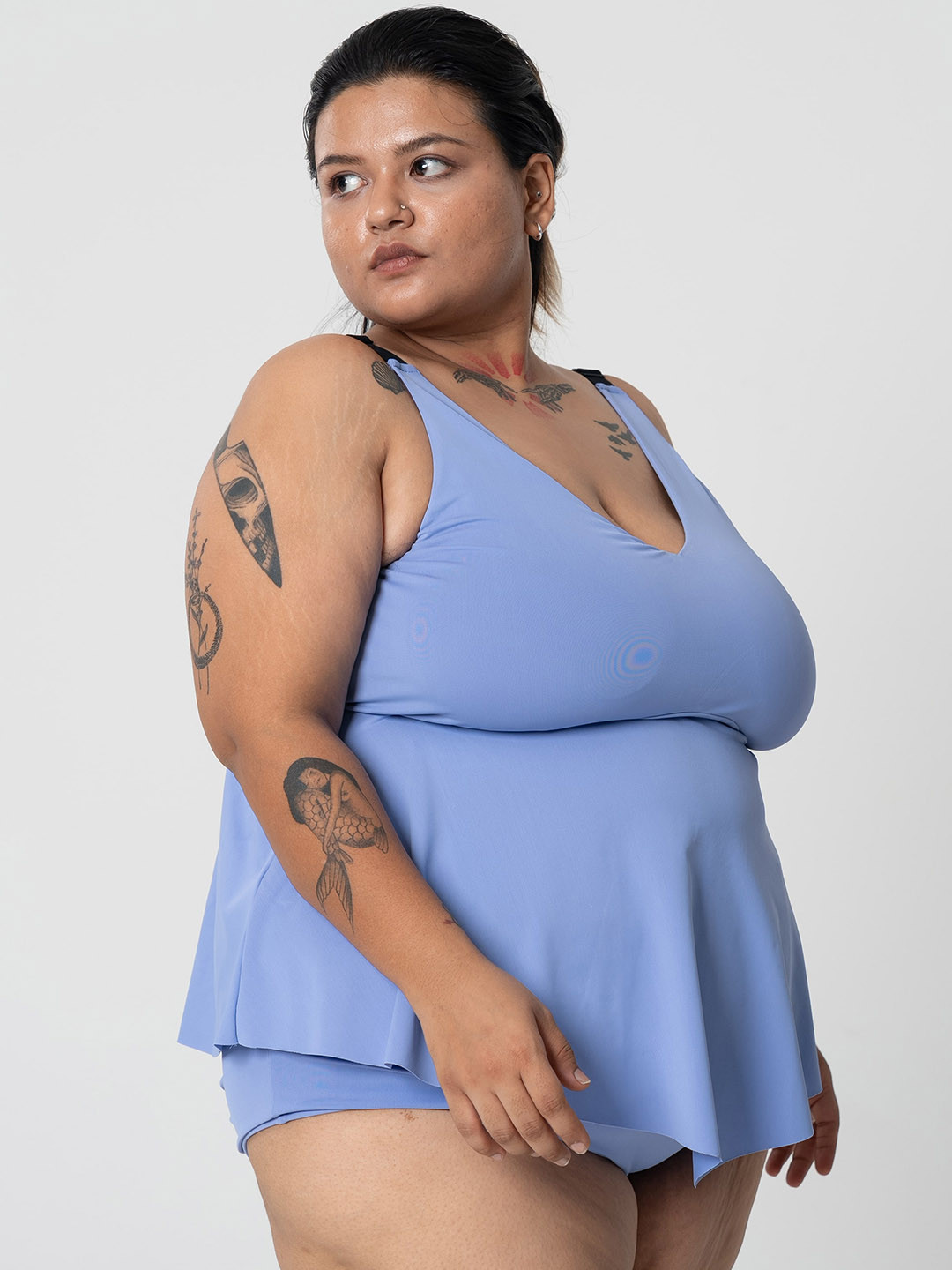 SPIRIT ANIMAL Plus Size Adjustable Straps Tankini Swimwear With Attached Shorts, Blue
SPIRIT ANIMAL Plus Size Adjustable Straps Tankini Swimwear With Attached Shorts, Blue