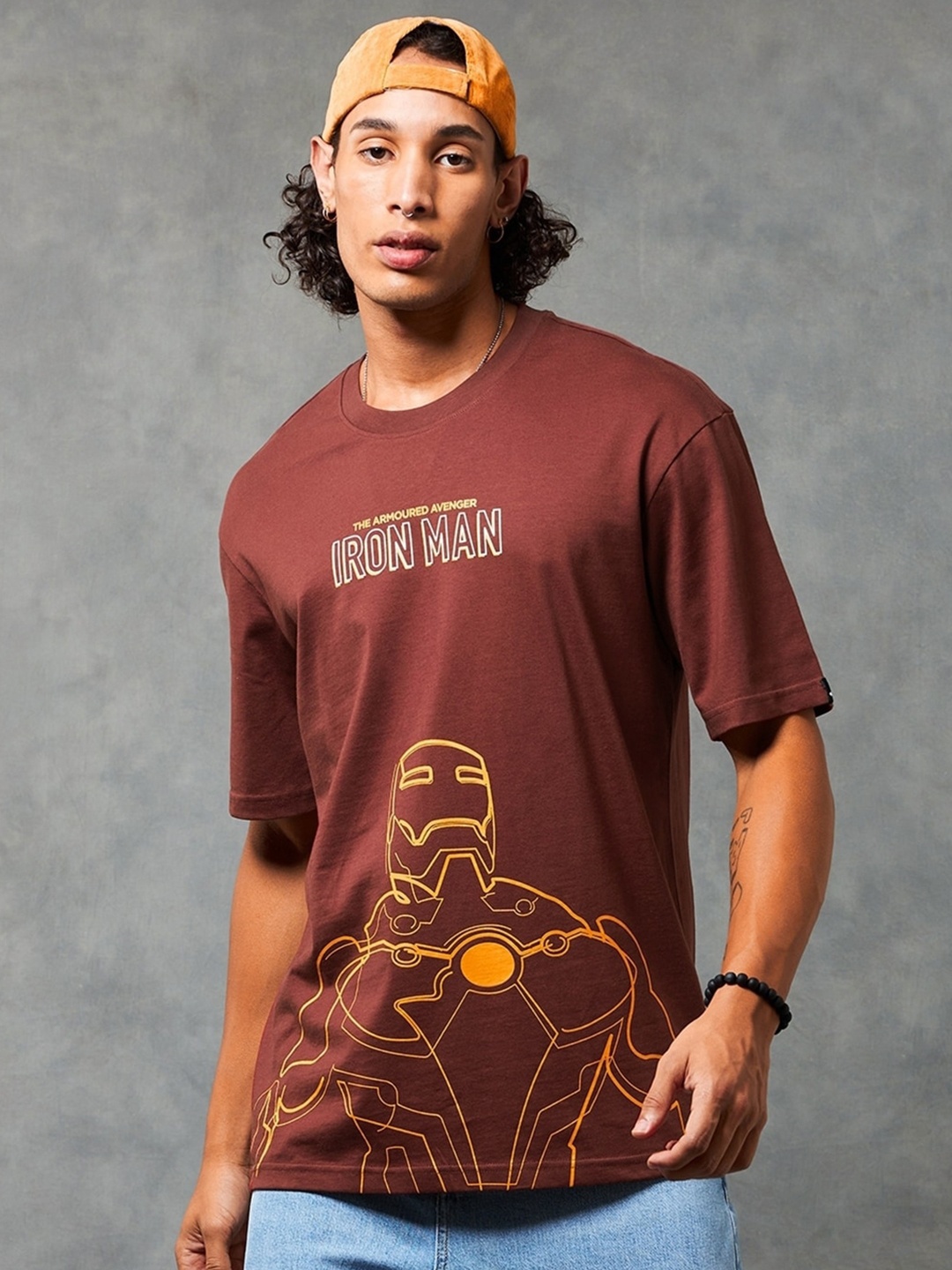 Bewakoof Iron Man Typography Printed Drop-Shoulder Sleeves Oversized Cotton T-shirt, Red
Bewakoof Iron Man Typography Printed Drop-Shoulder Sleeves Oversized Cotton T-shirt, Red