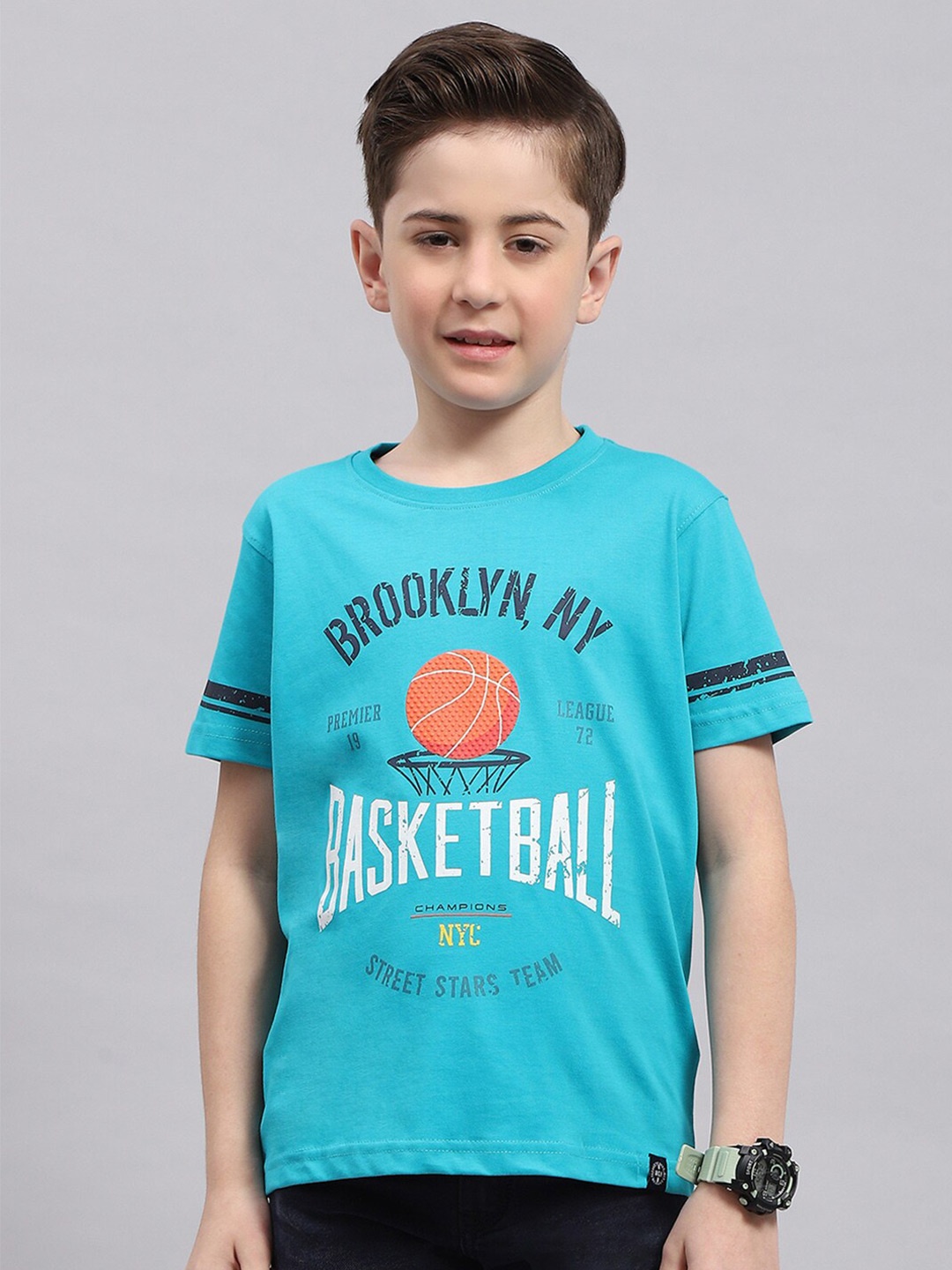 Monte Carlo Boys Typography Printed Short Sleeves Cotton T-shirt, Turquoise blue
Monte Carlo Boys Typography Printed Short Sleeves Cotton T-shirt, Turquoise blue