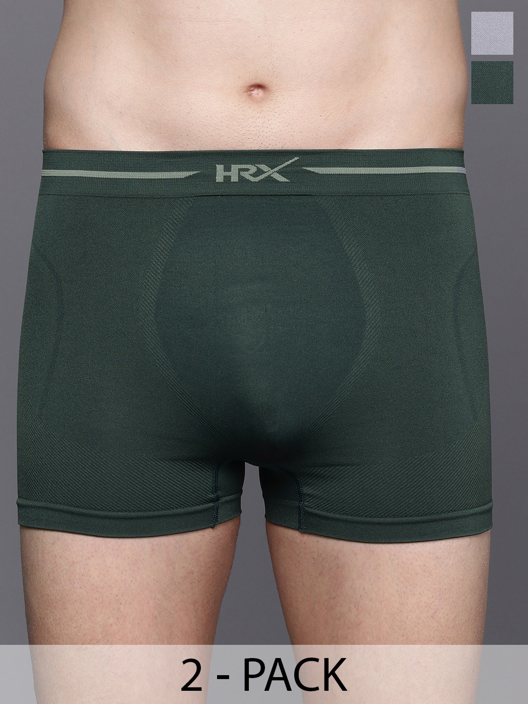 HRX by Hrithik Roshan Men Pack of 2 Seamless Trunks HRX_SS24_M_TK_KY_6322_02-F, Multi
HRX by Hrithik Roshan Men Pack of 2 Seamless Trunks HRX_SS24_M_TK_KY_6322_02-F, Multi