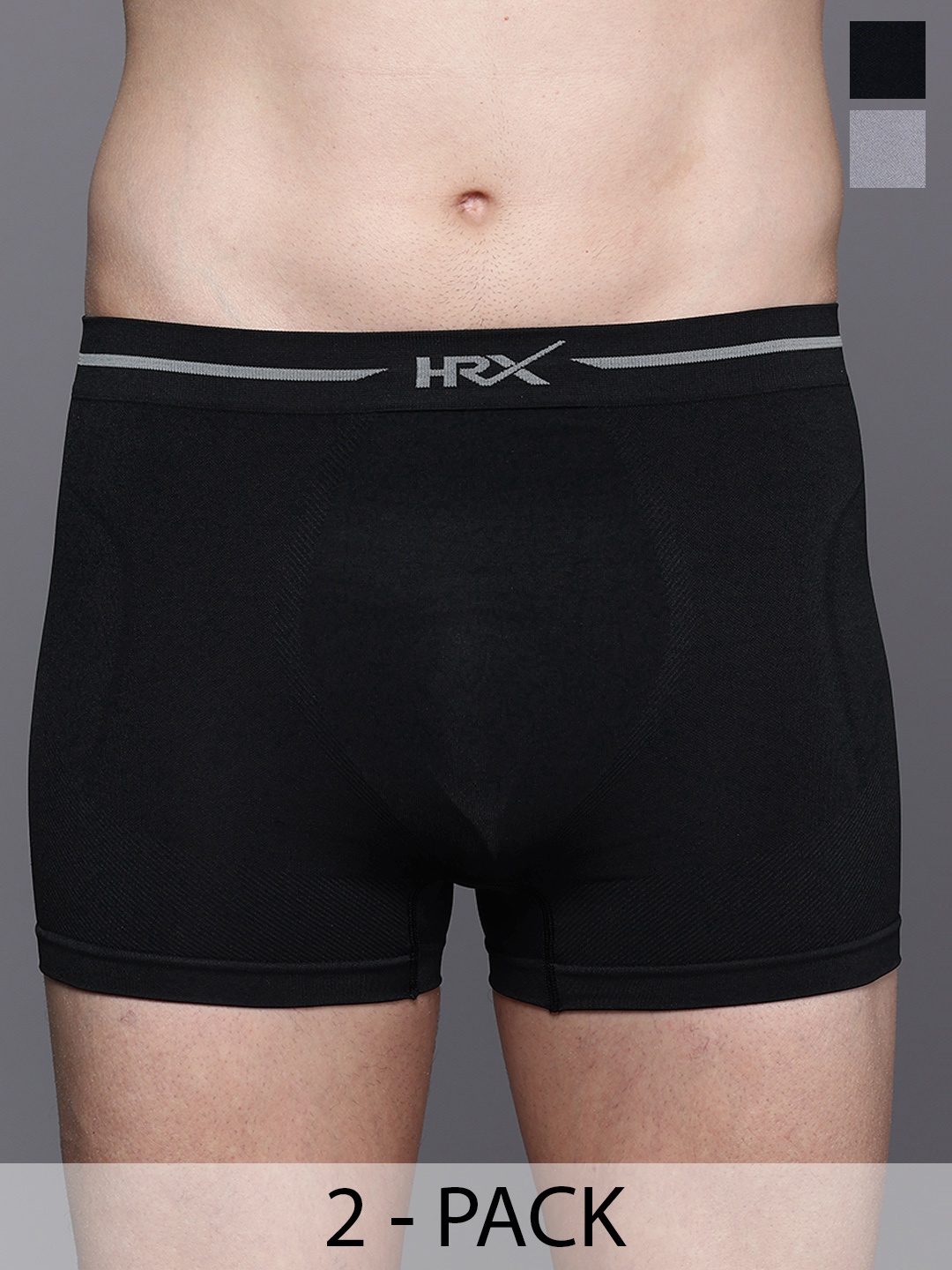 HRX by Hrithik Roshan Men Pack of 2 Seamless Trunks HRX_SS24_M_TK_KY_6322_02-A, Multi
HRX by Hrithik Roshan Men Pack of 2 Seamless Trunks HRX_SS24_M_TK_KY_6322_02-A, Multi