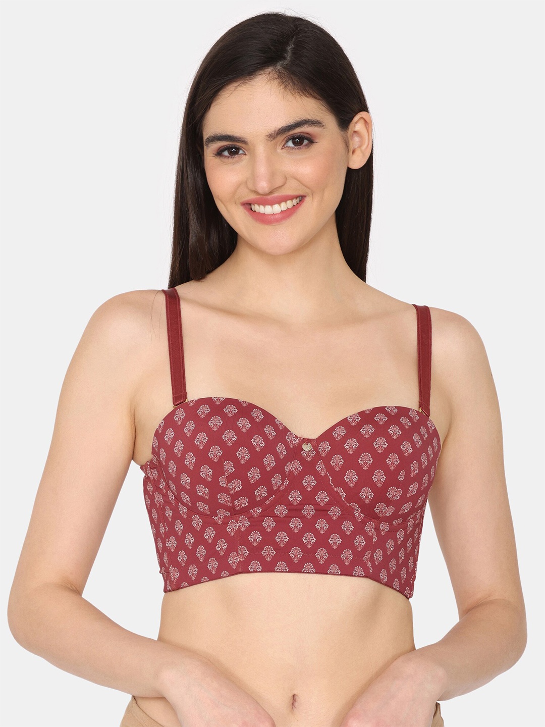 Zivame Ethnic Motifs Printed Medium Coverage Underwired All Day Comfort Everyday Bra, Red
Zivame Ethnic Motifs Printed Medium Coverage Underwired All Day Comfort Everyday Bra, Red