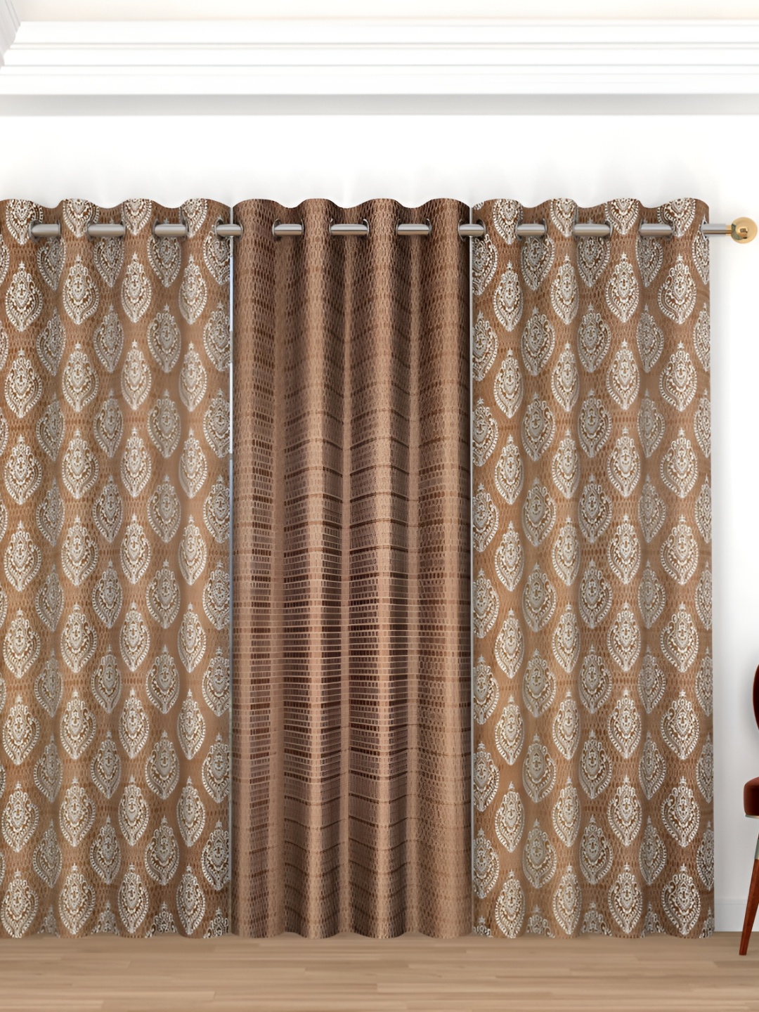 Galaxy Home Decor Brown & White 3 Pieces Ethnic Motifs Room Darkening Long Door Curtains
Galaxy Home Decor Brown & White 3 Pieces Ethnic Motifs Room Darkening Long Door Curtains