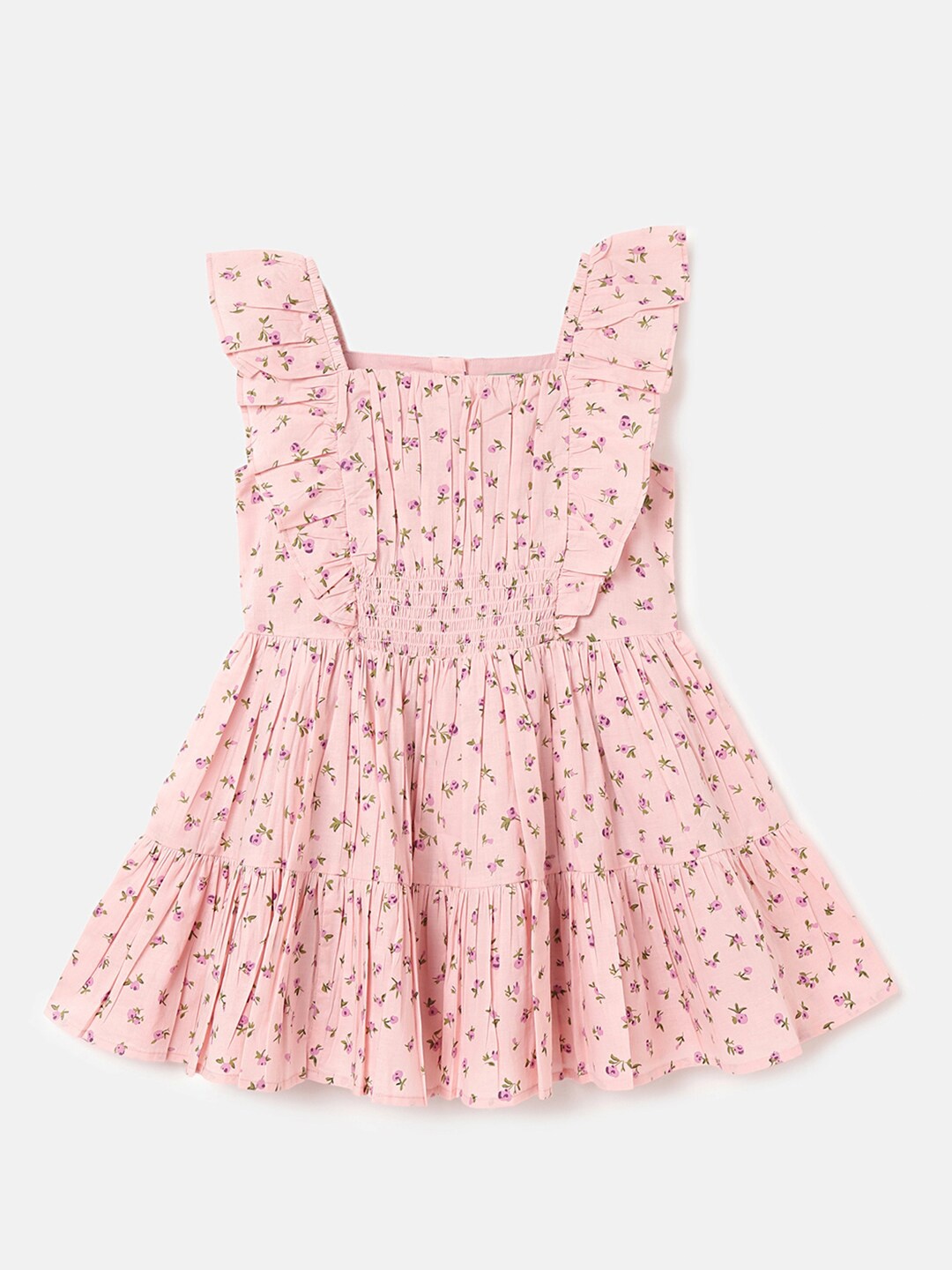 United Colors of Benetton Girls Floral Printed Cotton Flutter Sleeve Fit & Flare Dress, Pink
United Colors of Benetton Girls Floral Printed Cotton Flutter Sleeve Fit & Flare Dress, Pink