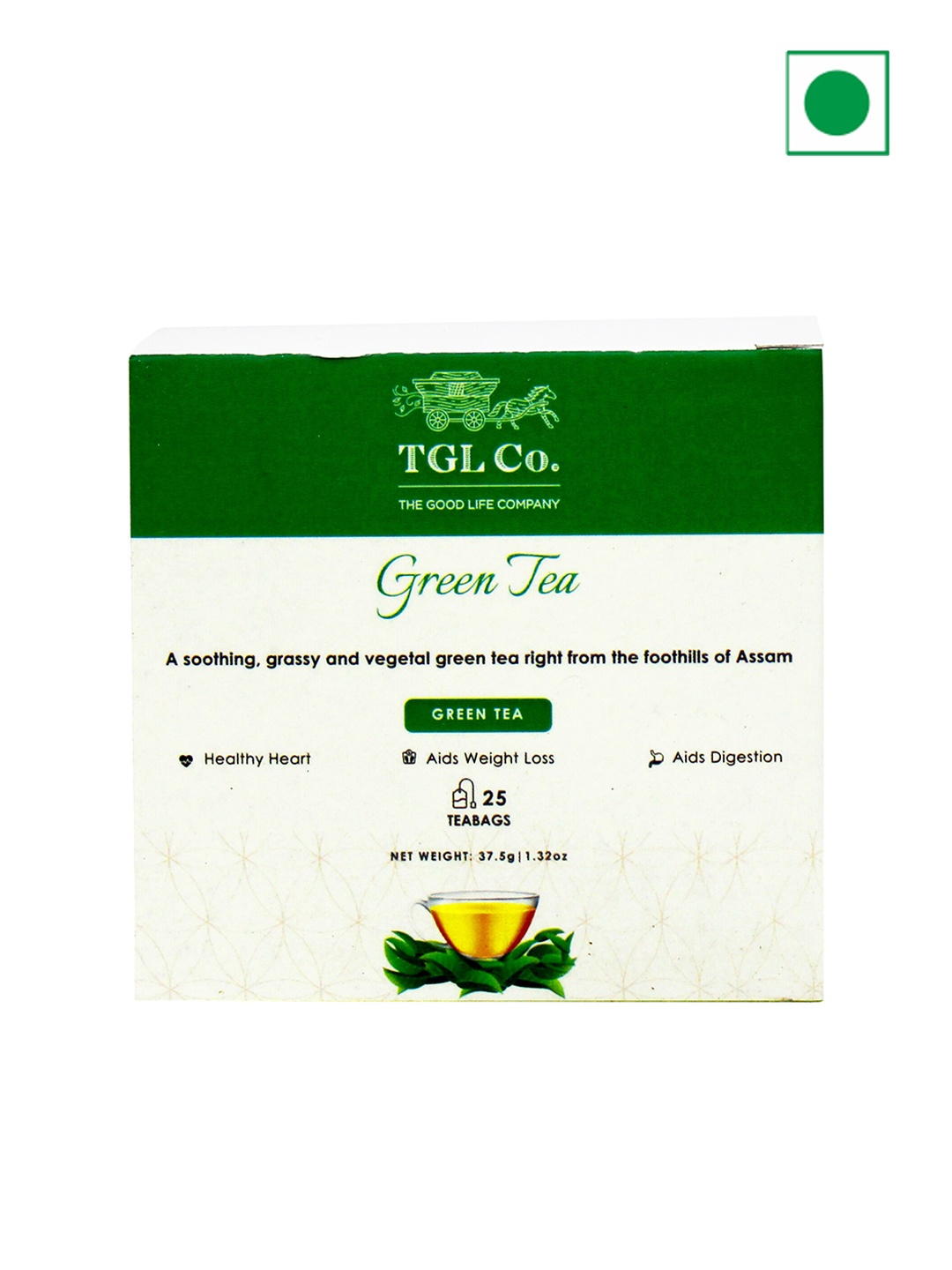 TGL Co. Organic Green Dust Tea- 37.5 G