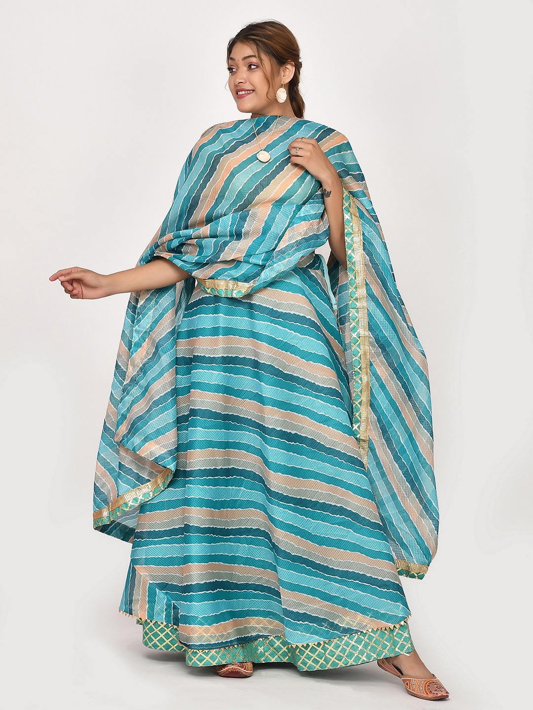 Kesarya Embellished Cotton Ready to Wear Lehenga & Unstitched Blouse With Dupatta, Blue
Kesarya Embellished Cotton Ready to Wear Lehenga & Unstitched Blouse With Dupatta, Blue
