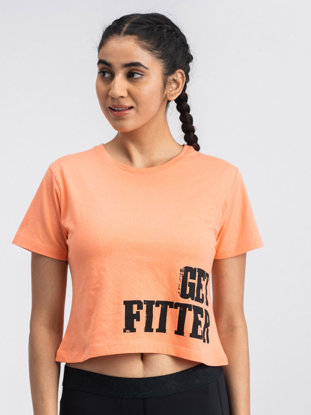 DRYP EVOLUT Typography Printed Round Neck Rapid-Dry Pure Cotton Sports T-shirt, Peach
DRYP EVOLUT Typography Printed Round Neck Rapid-Dry Pure Cotton Sports T-shirt, Peach