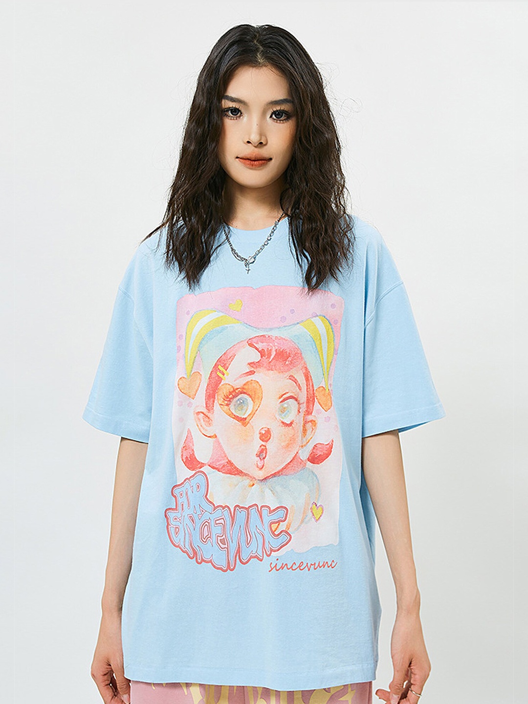 LULU & SKY Graphic Printed Drop-Shoulder Sleeves Pure Cotton Longline Boxy T-shirt, Blue
LULU & SKY Graphic Printed Drop-Shoulder Sleeves Pure Cotton Longline Boxy T-shirt, Blue