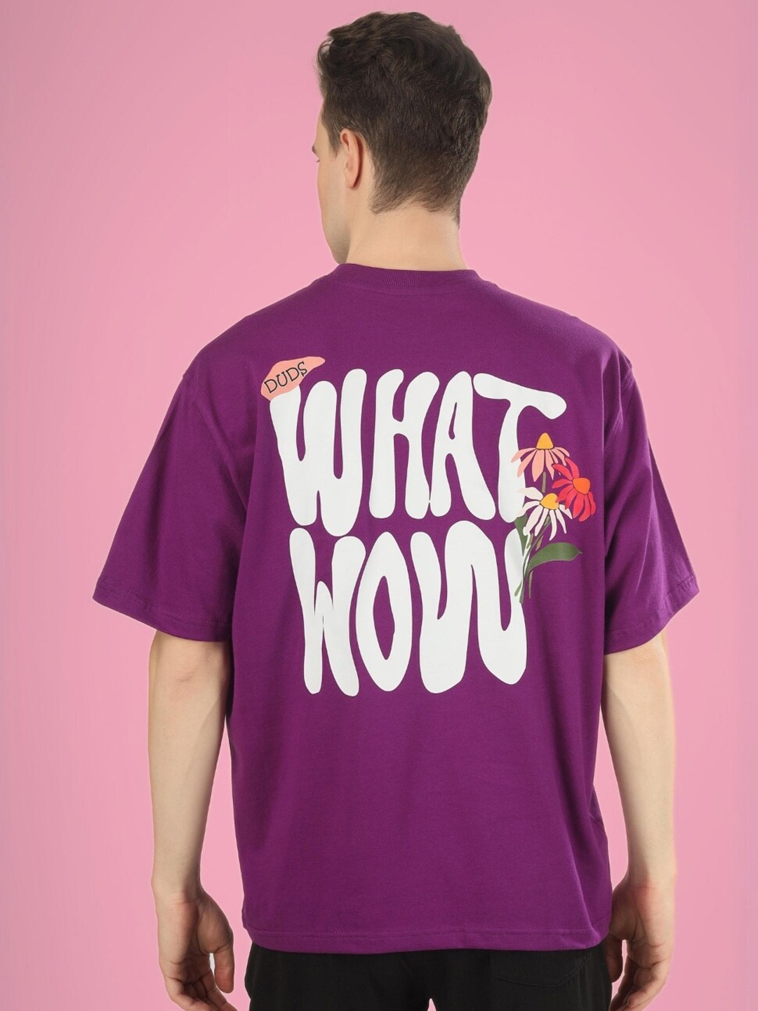 WEARDUDS Typography Printed Drop-Shoulder Sleeves Pure Cotton Oversized T-shirt, Purple
WEARDUDS Typography Printed Drop-Shoulder Sleeves Pure Cotton Oversized T-shirt, Purple