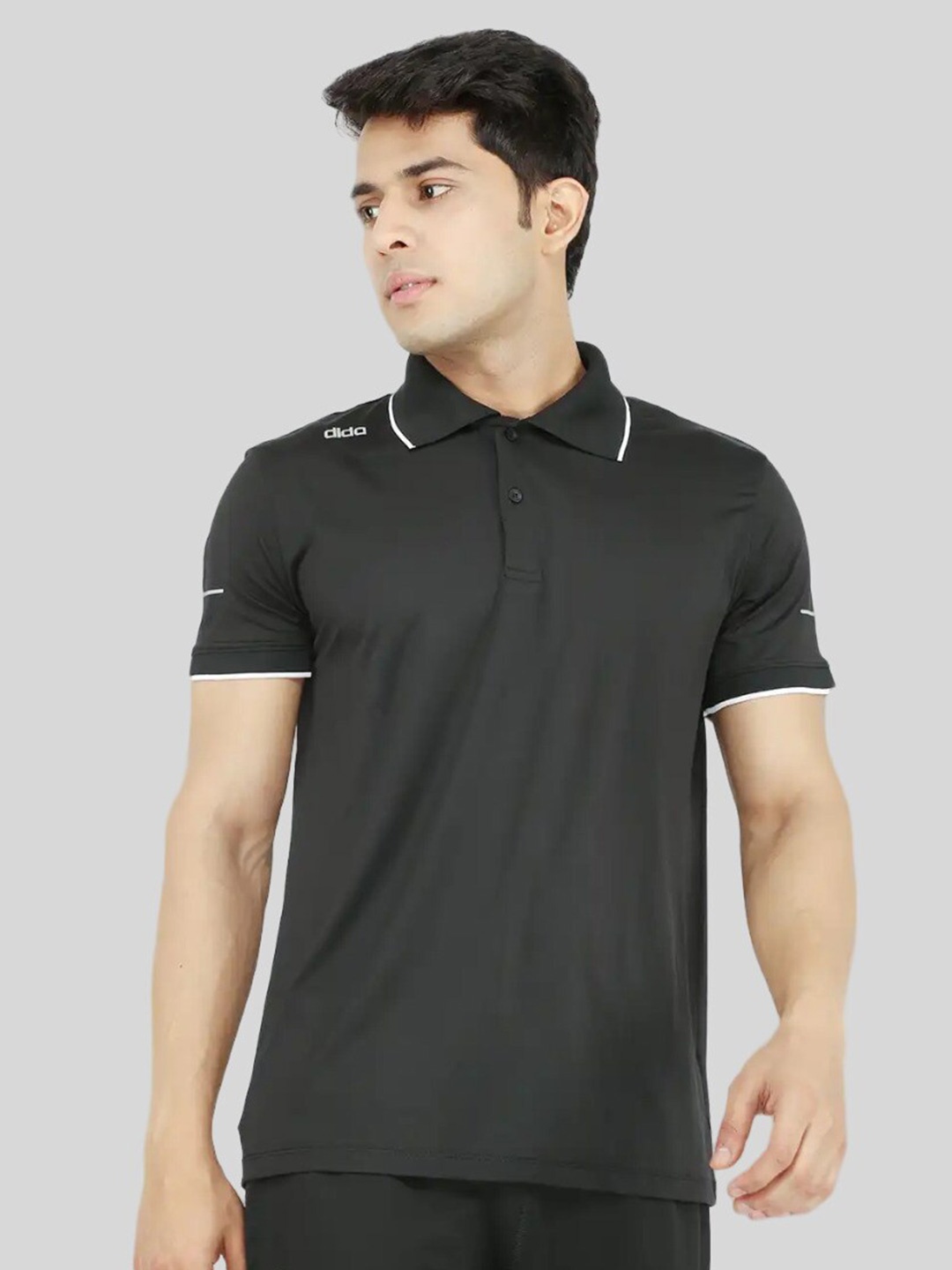 DIDA Men Polo Collar Dri-FIT Light Weight Stretchable Comfort Fit Sports T-shirt, Black
DIDA Men Polo Collar Dri-FIT Light Weight Stretchable Comfort Fit Sports T-shirt, Black