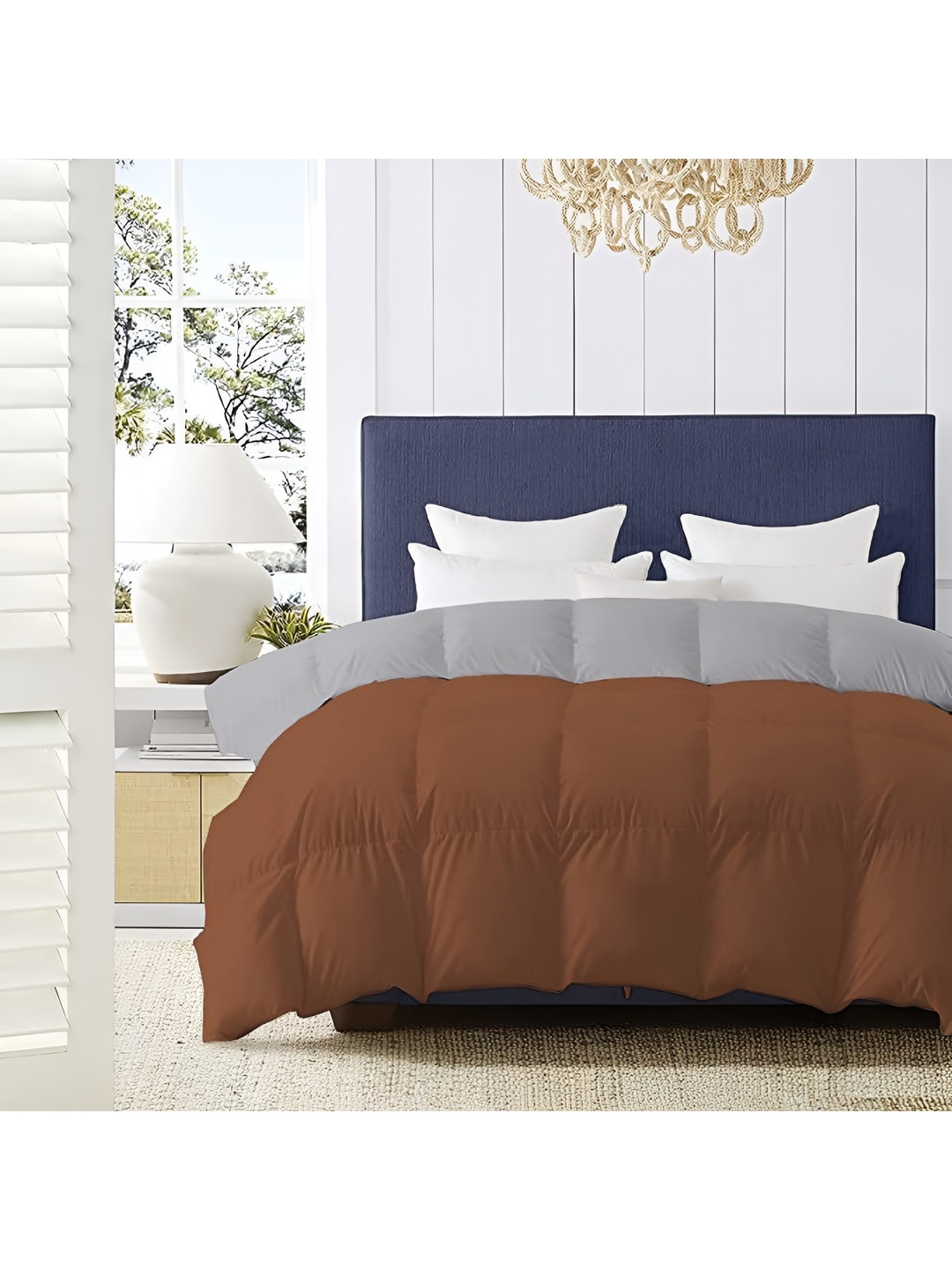 Comfowell Brown & Grey Geometric Heavy Winter 233 GSM Single Bed Comforter
Comfowell Brown & Grey Geometric Heavy Winter 233 GSM Single Bed Comforter