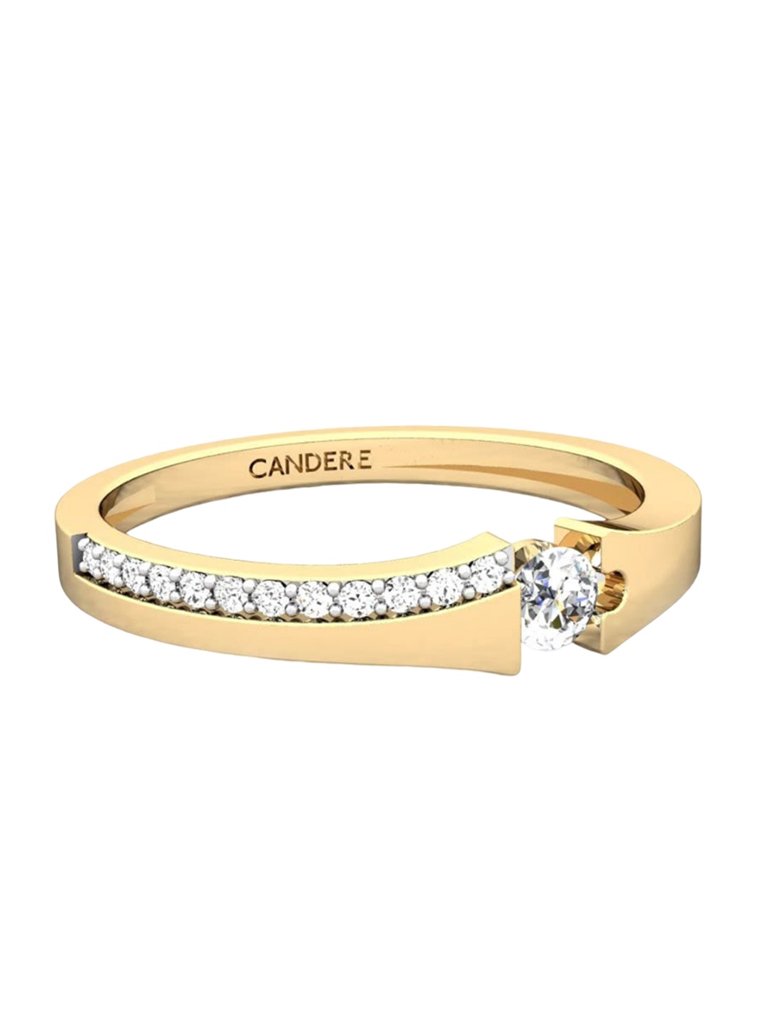 CANDERE A KALYAN JEWELLERS COMPANY BIS Hallmark 14KT Gold Diamond Finger Ring-1.7gm
CANDERE A KALYAN JEWELLERS COMPANY BIS Hallmark 14KT Gold Diamond Finger Ring-1.7gm