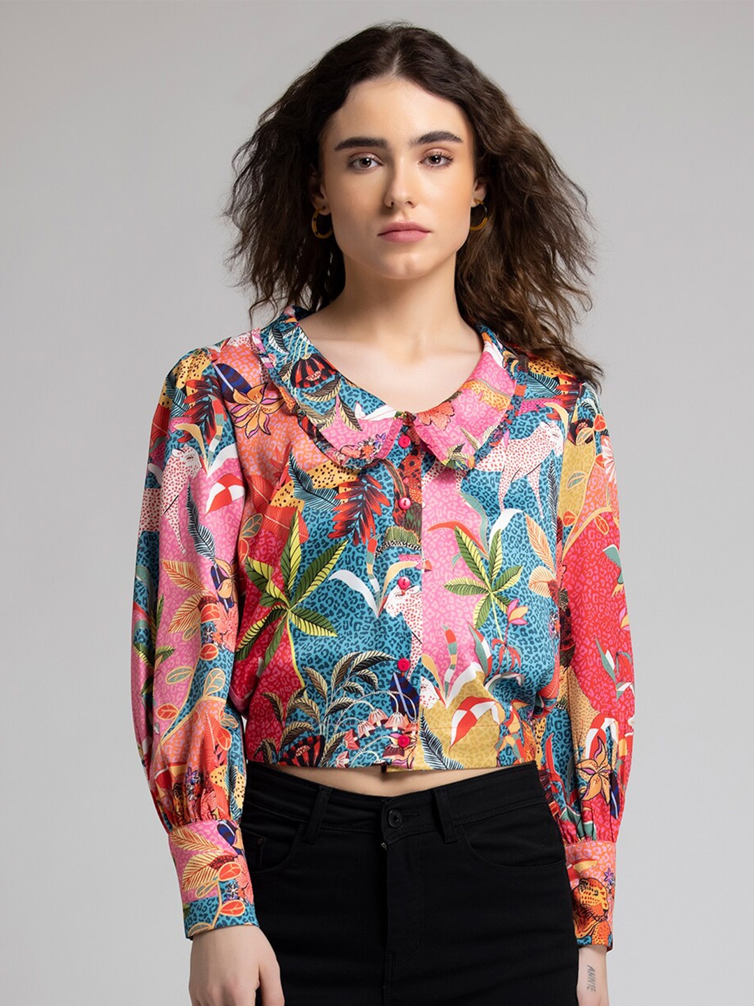 SHAYE Floral Printed Contemporary Above the Keyboard Collar Satin Straight Casual Shirt, Pink
SHAYE Floral Printed Contemporary Above the Keyboard Collar Satin Straight Casual Shirt, Pink