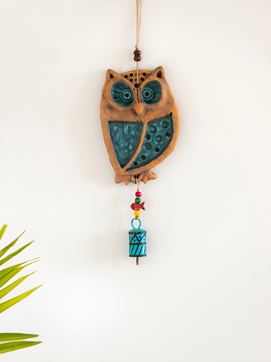 ExclusiveLane Wide Eyed Owl Handmade & Handpainted Terracotta Decorative Wall Hanging, Blue
ExclusiveLane Wide Eyed Owl Handmade & Handpainted Terracotta Decorative Wall Hanging, Blue