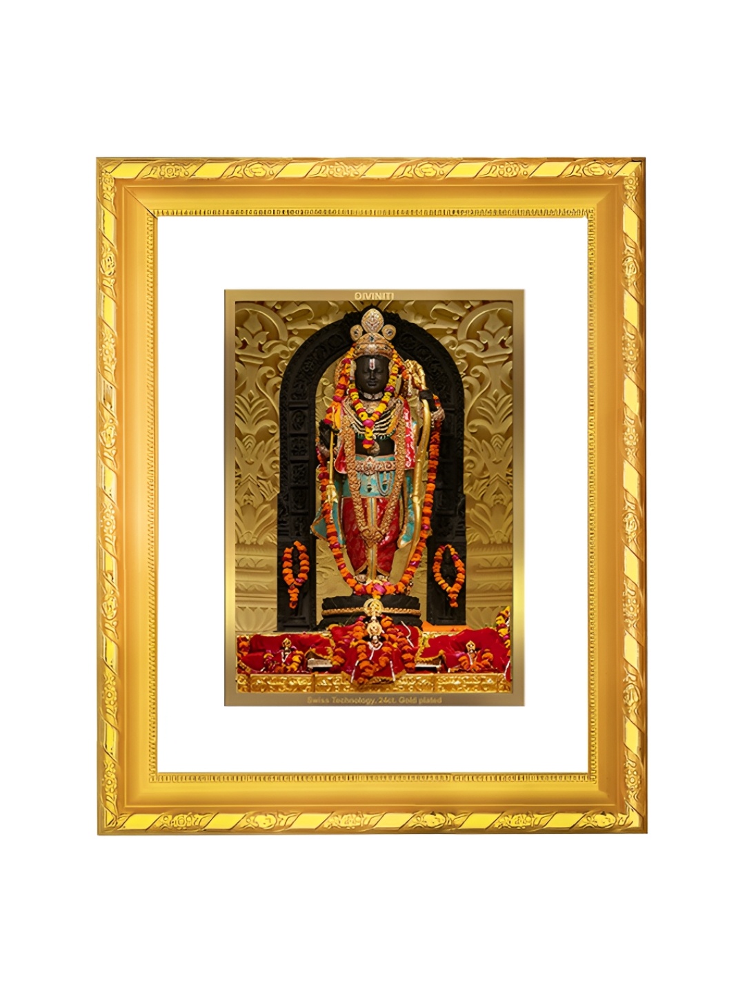 DIVINITI GoldToned and White 24K Gold Plated Ram Lalla Wooden Wall & Table Photo Frame
DIVINITI GoldToned and White 24K Gold Plated Ram Lalla Wooden Wall & Table Photo Frame