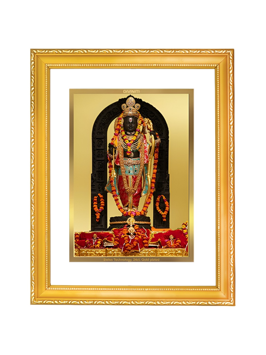 DIVINITI GoldToned and White 24K Gold Plated Ram Lalla Wooden Wall & Table Photo Frame
DIVINITI GoldToned and White 24K Gold Plated Ram Lalla Wooden Wall & Table Photo Frame