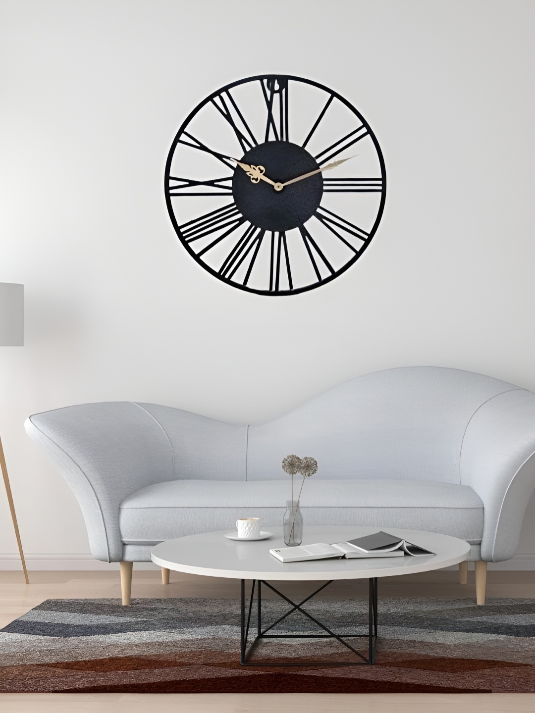 Writings On The Wall Black & Gold Toned Textured Contemporary Round Metal Wall Clock
Writings On The Wall Black & Gold Toned Textured Contemporary Round Metal Wall Clock