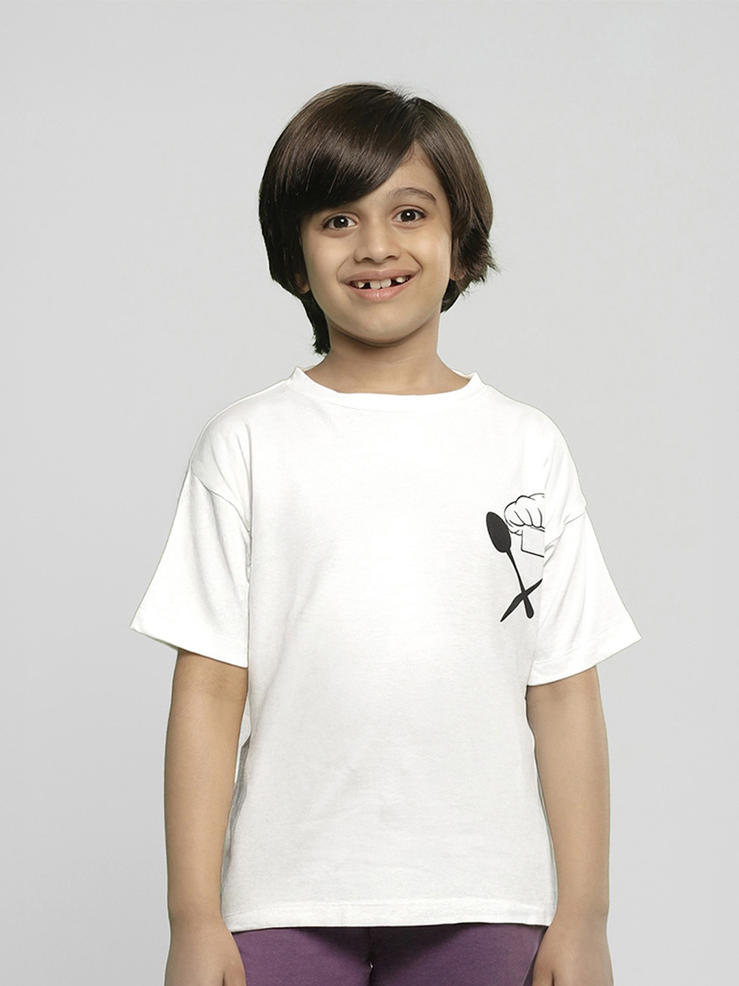Somersault Boys Typography Printed Drop-Shoulder Sleeves Cotton Casual T-shirt, White
Somersault Boys Typography Printed Drop-Shoulder Sleeves Cotton Casual T-shirt, White