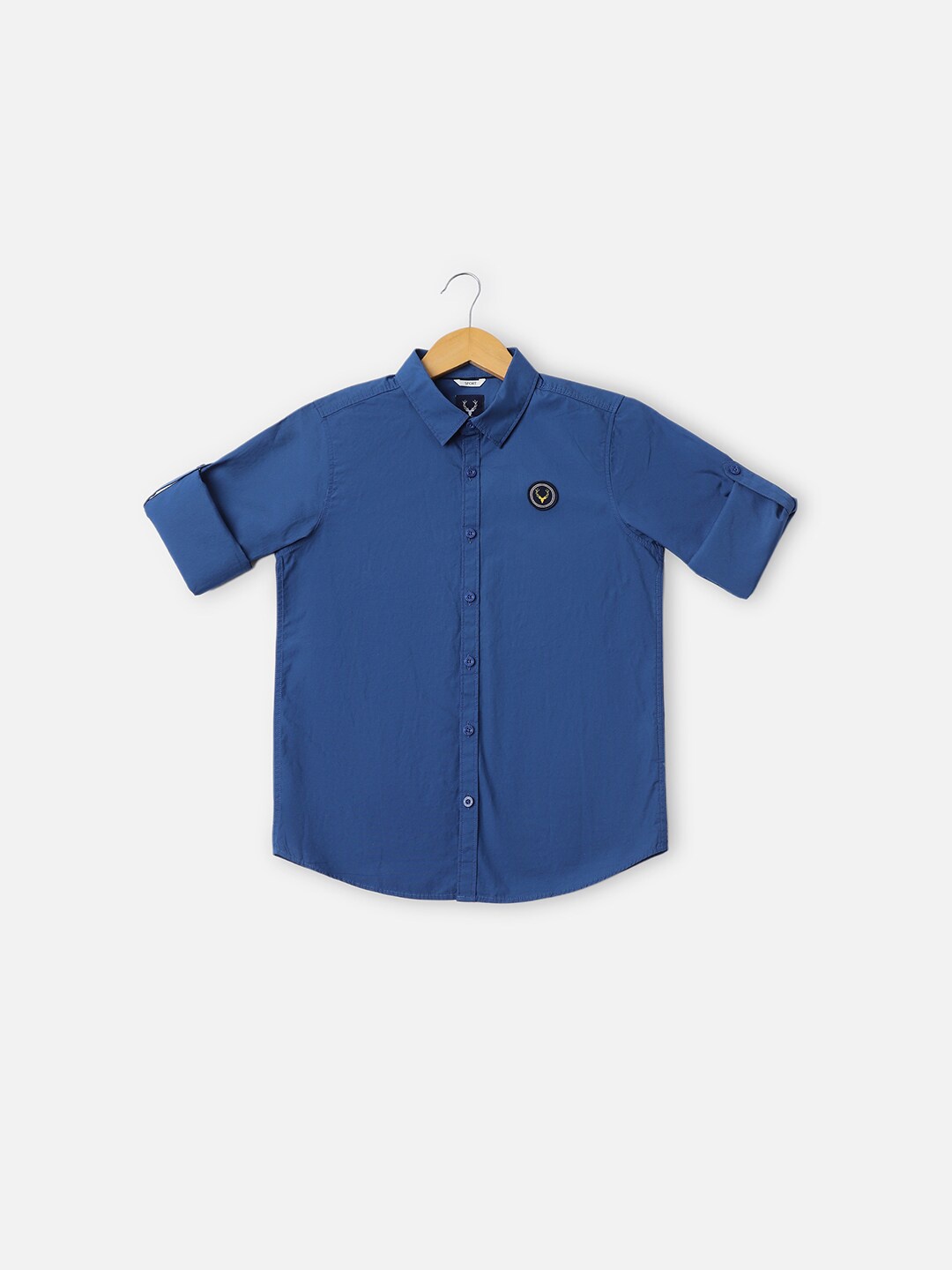 Allen Solly Junior Boys Slim Fit Spread Collar Long Roll Up Sleeves Cotton Casual Shirt, Blue
Allen Solly Junior Boys Slim Fit Spread Collar Long Roll Up Sleeves Cotton Casual Shirt, Blue