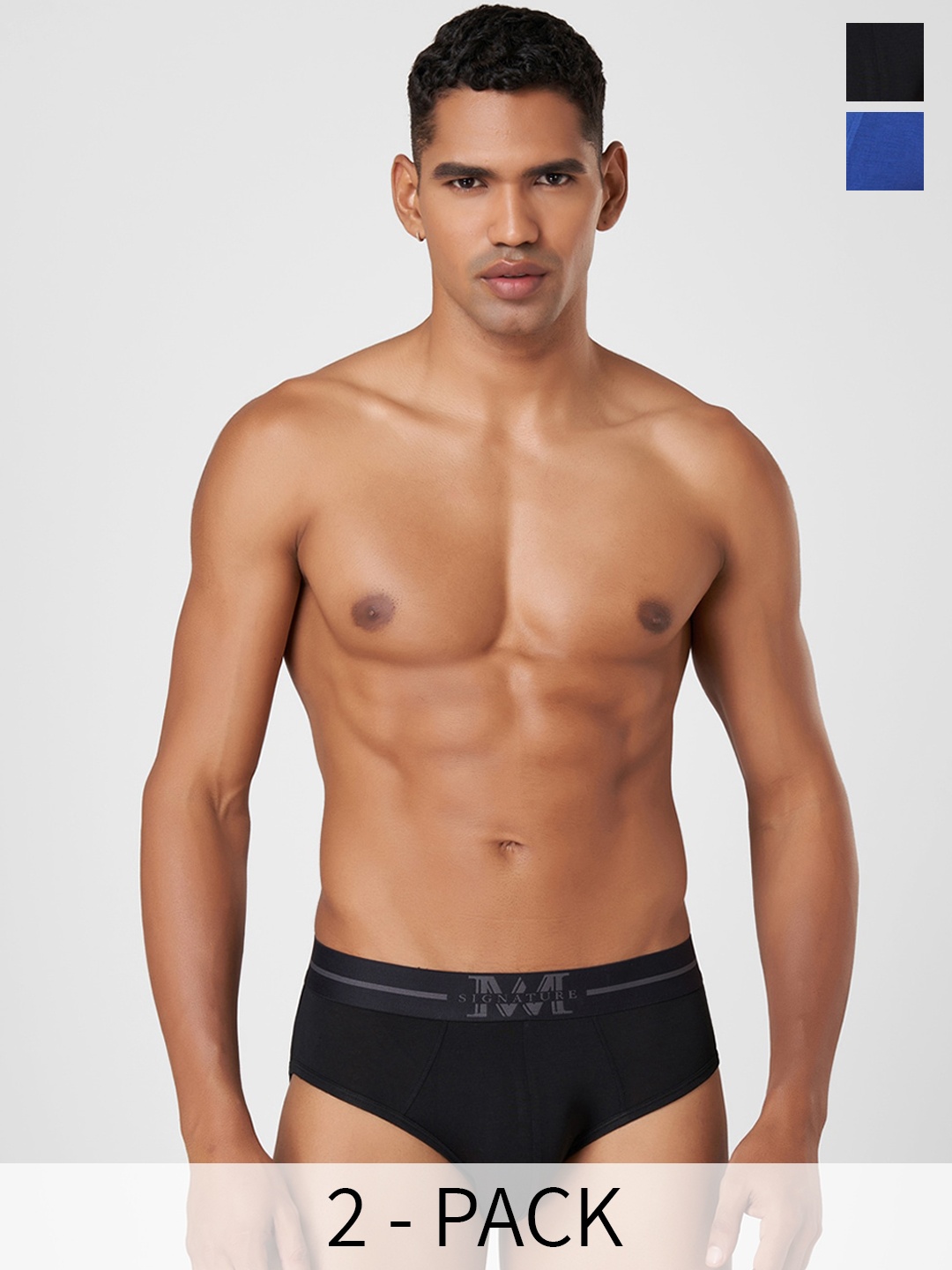 Macroman M-Series Signature Collection By Rohit Bal Pack of 2 Basic Briefs 8903978419626, Blue
Macroman M-Series Signature Collection By Rohit Bal Pack of 2 Basic Briefs 8903978419626, Blue