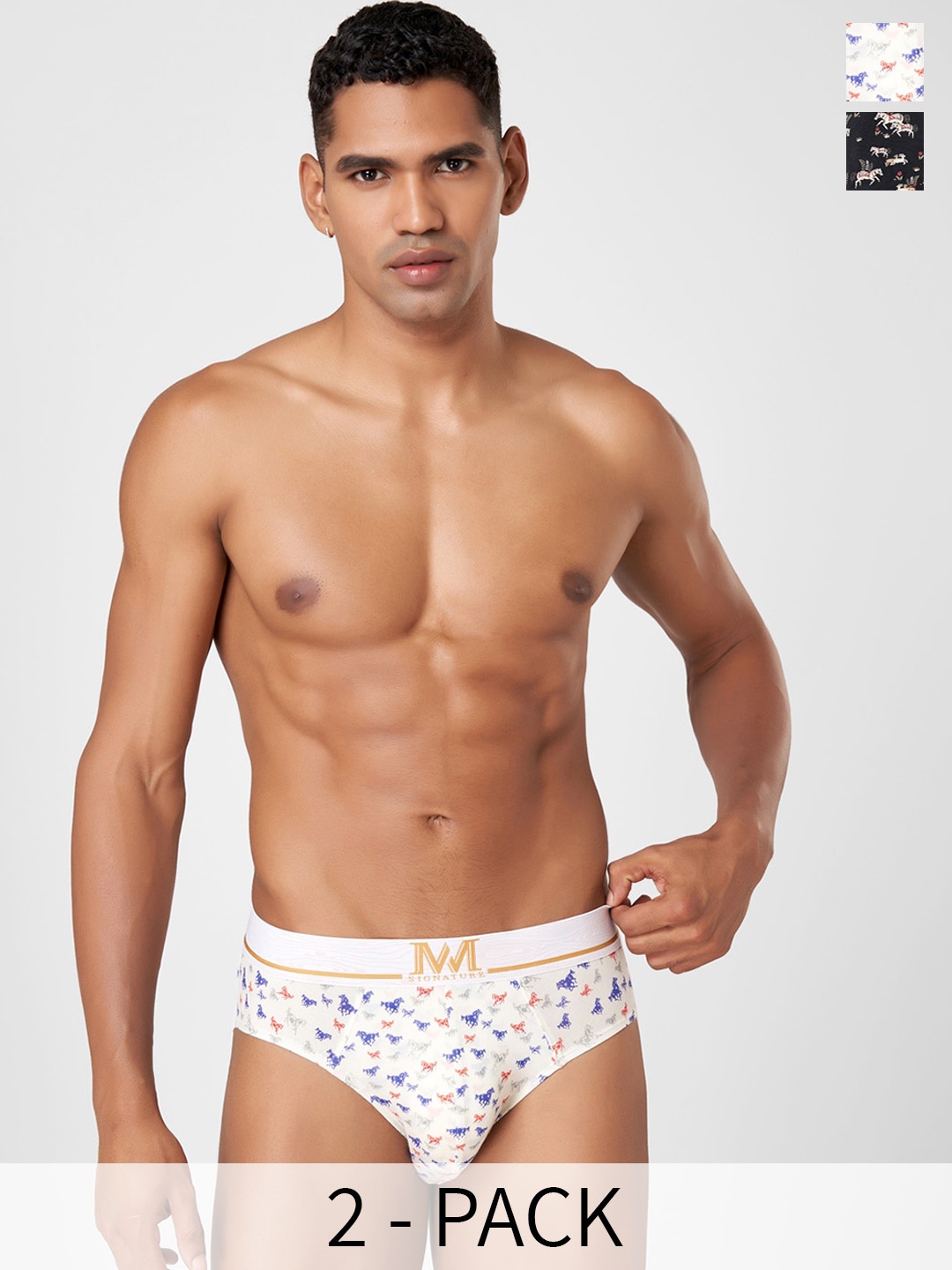 Macroman M-Series Signature Collection By Rohit Bal Pack of 2 Basic Briefs 8905284075916, White
Macroman M-Series Signature Collection By Rohit Bal Pack of 2 Basic Briefs 8905284075916, White