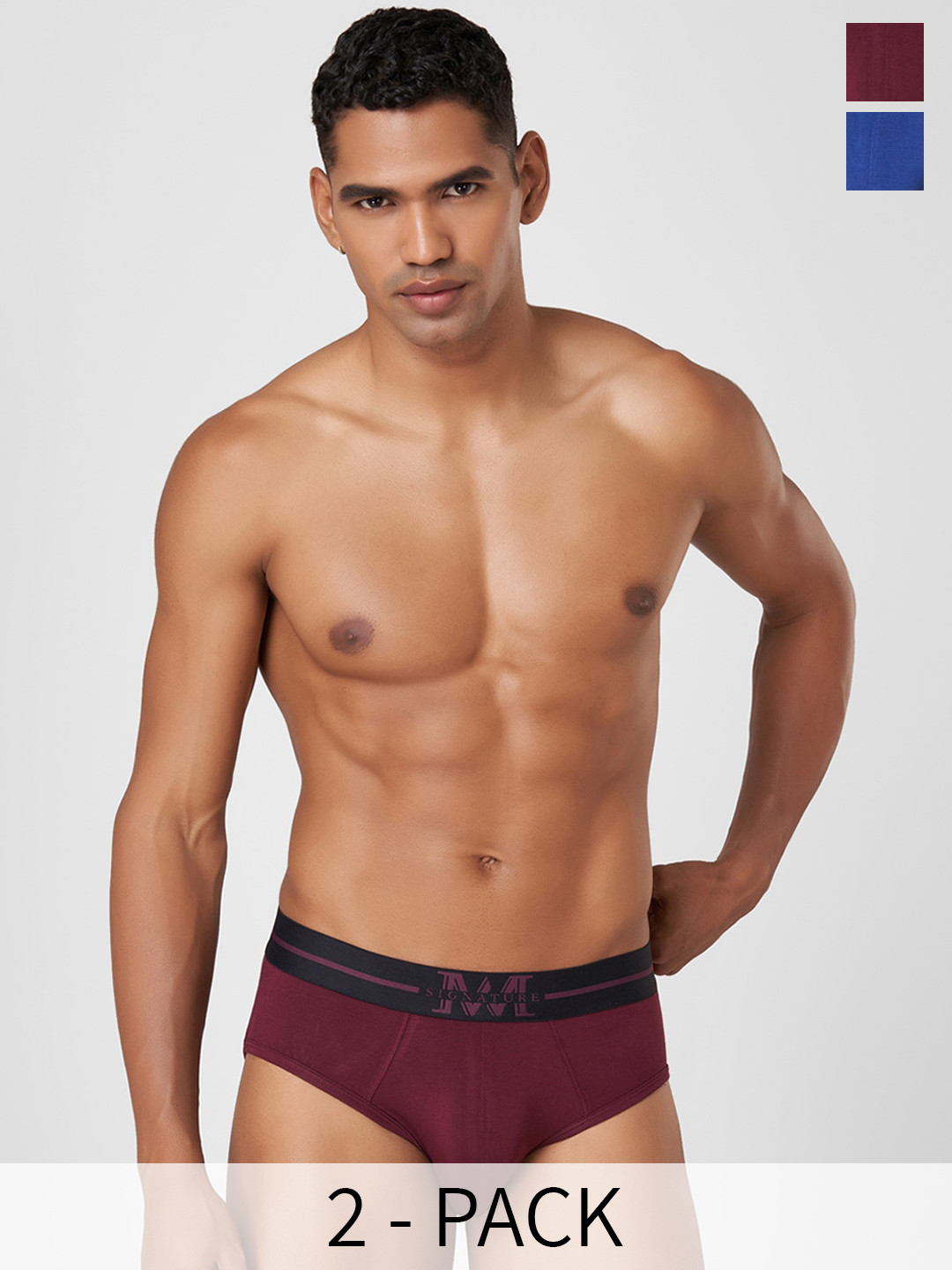 Macroman M-Series Signature Collection By Rohit Bal Pack of 2 Basic Briefs 8903978419862, Blue
Macroman M-Series Signature Collection By Rohit Bal Pack of 2 Basic Briefs 8903978419862, Blue