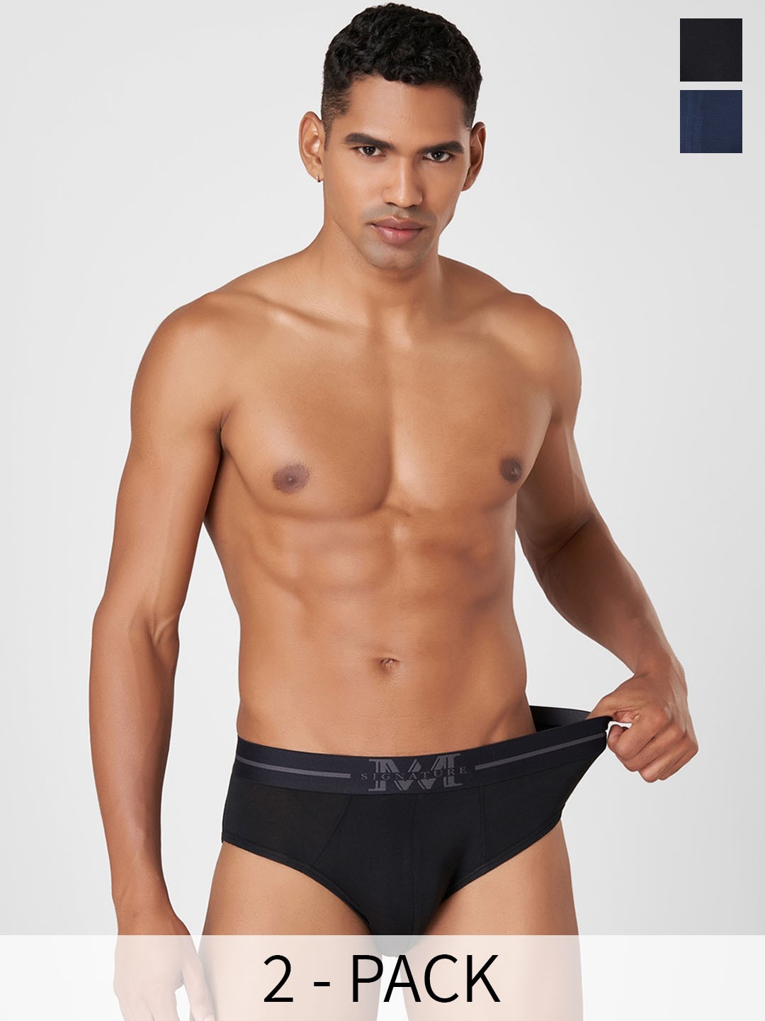 Macroman M-Series Signature Collection By Rohit Bal Pack of 2 Basic Briefs 8903978419619, Black
Macroman M-Series Signature Collection By Rohit Bal Pack of 2 Basic Briefs 8903978419619, Black