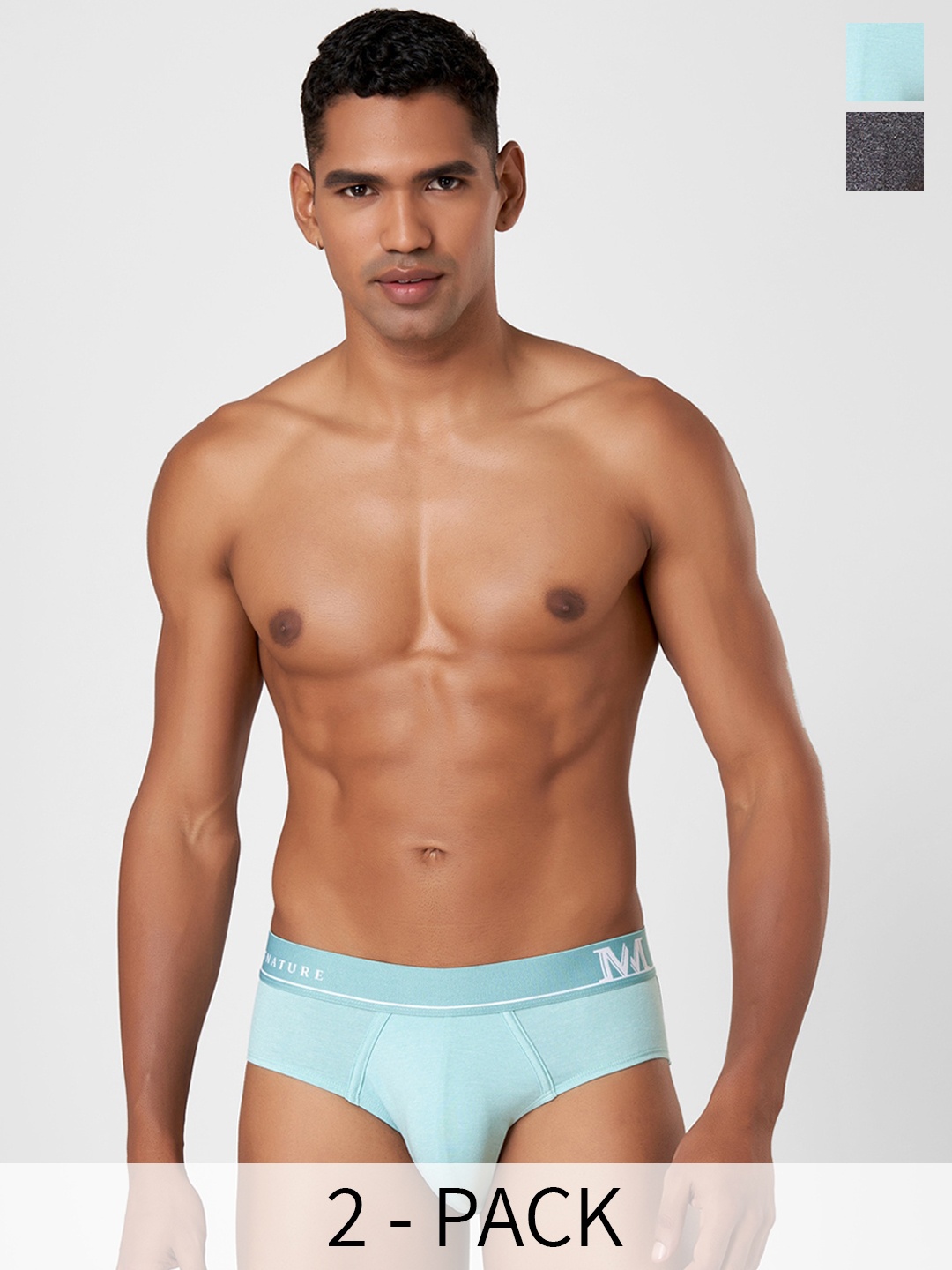 Macroman M-Series Signature Collection By Rohit Bal Pack of 2 Basic Briefs 8903978418513, Blue
Macroman M-Series Signature Collection By Rohit Bal Pack of 2 Basic Briefs 8903978418513, Blue