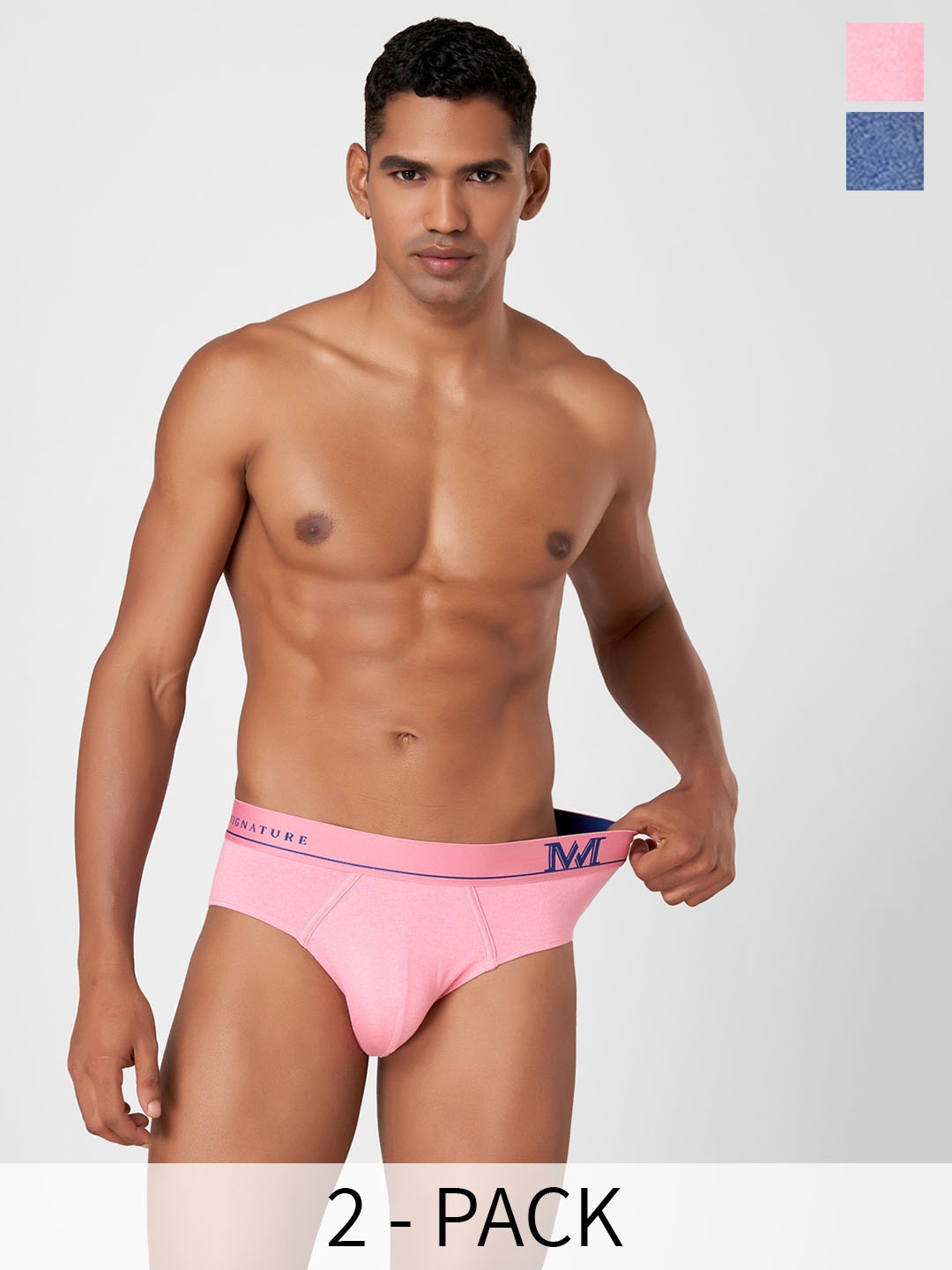 Macroman M-Series Signature Collection By Rohit Bal Pack of 2 Basic Briefs 8903978418568, Pink
Macroman M-Series Signature Collection By Rohit Bal Pack of 2 Basic Briefs 8903978418568, Pink