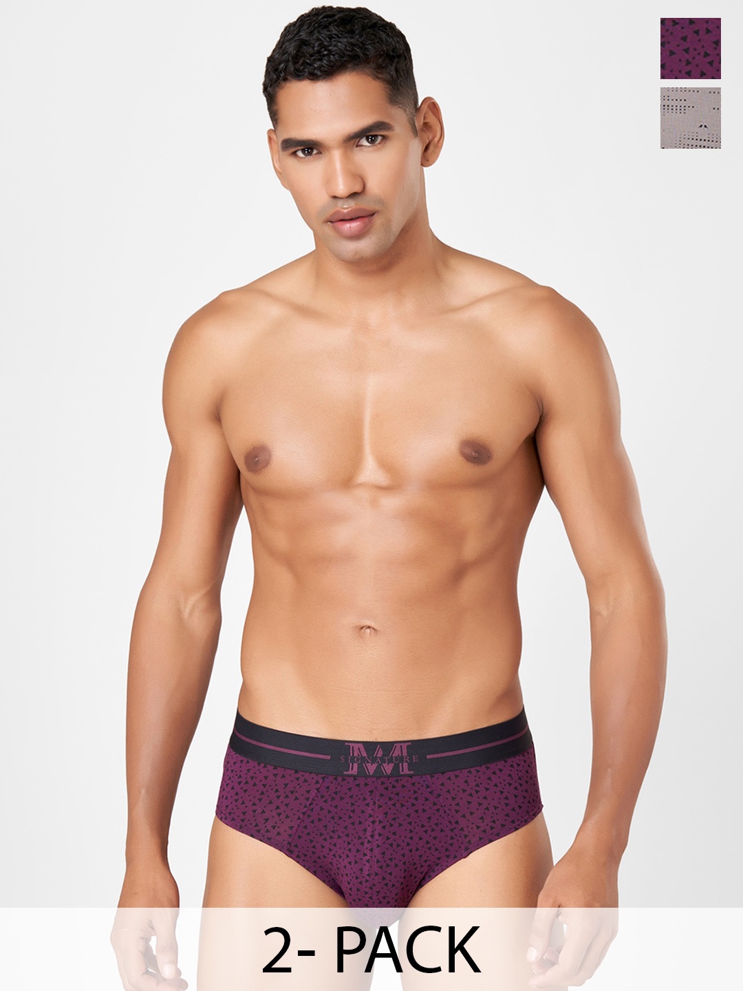 Macroman M-Series Signature Collection By Rohit Bal Pack of 2 Basic Briefs 8905284075367, Grey
Macroman M-Series Signature Collection By Rohit Bal Pack of 2 Basic Briefs 8905284075367, Grey