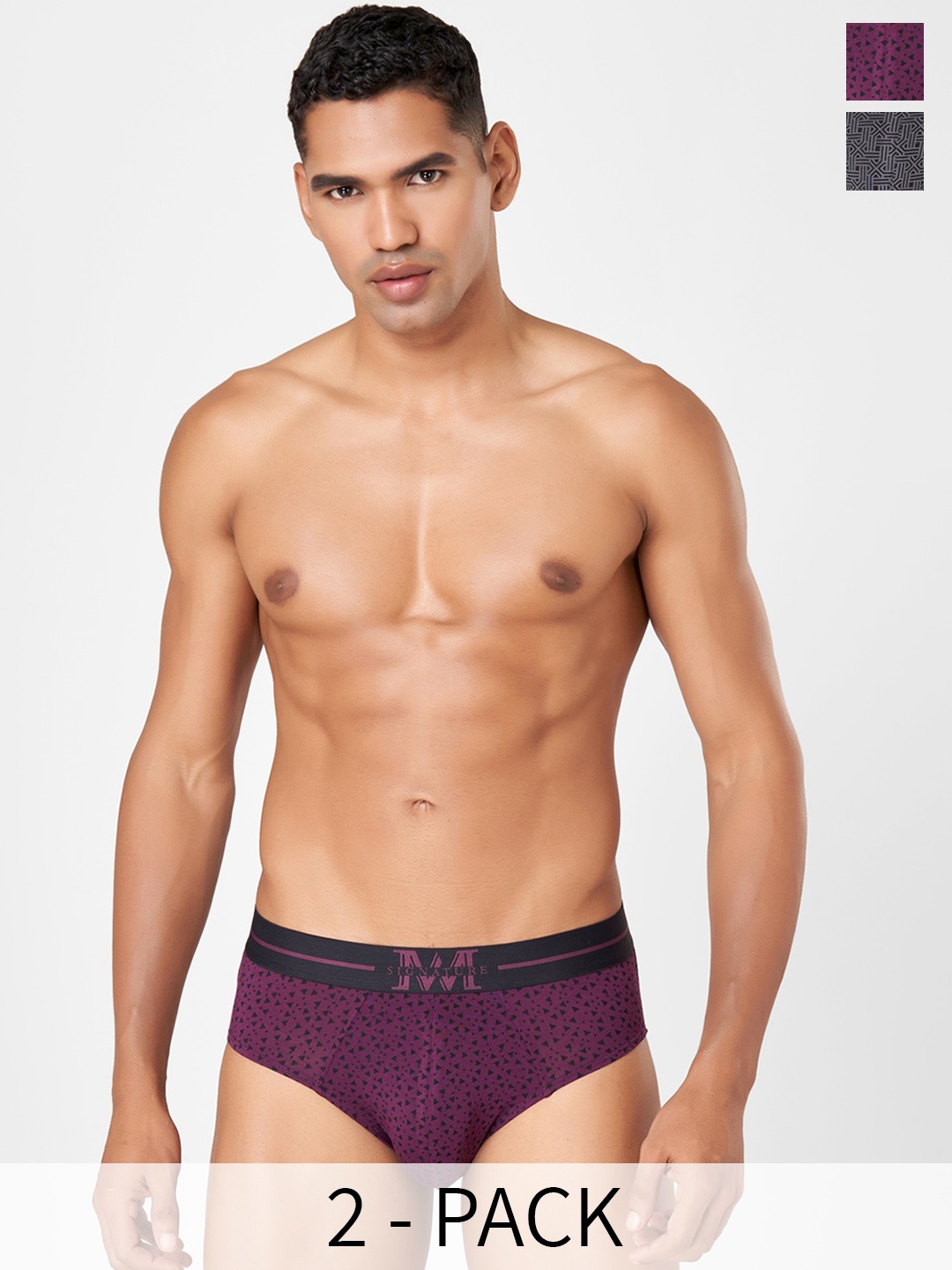 Macroman M-Series Signature Collection By Rohit Bal Pack of 2 Basic Briefs 8905284075251, Purple
Macroman M-Series Signature Collection By Rohit Bal Pack of 2 Basic Briefs 8905284075251, Purple