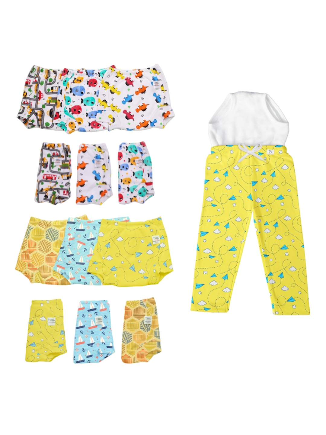 SuperBottoms Set of 12 Super DryFeel Layer Padded Underwear With Diaper Pant, White
SuperBottoms Set of 12 Super DryFeel Layer Padded Underwear With Diaper Pant, White