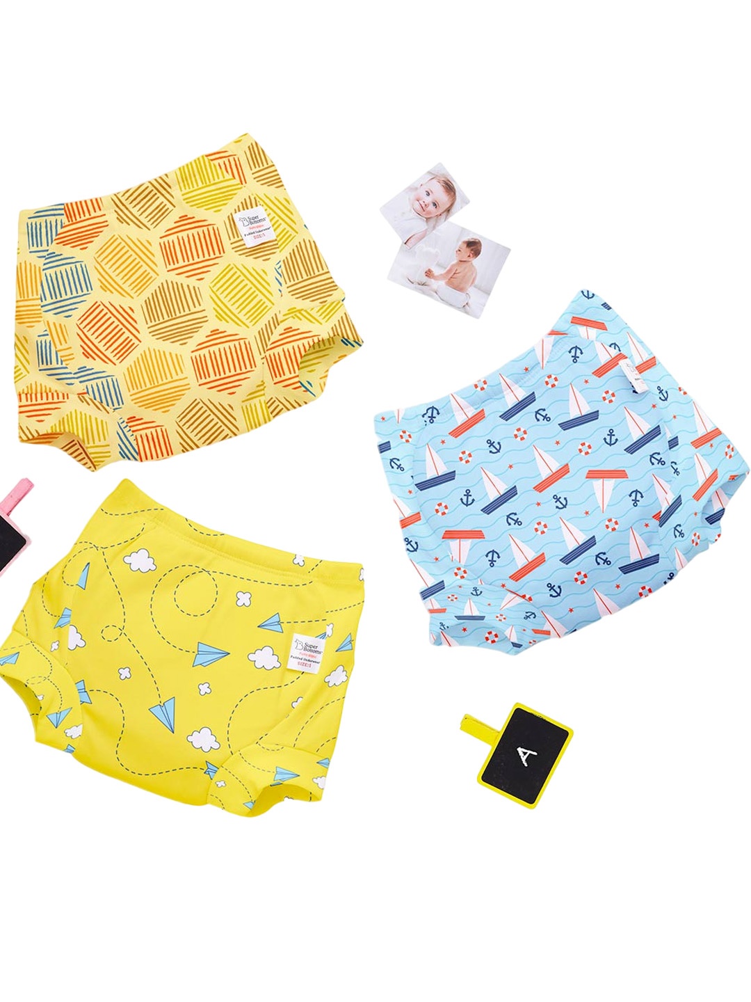 SuperBottoms Set Of 3 Super DryFeel Layer Pure Cotton Padded Potty Training Underwear, Yellow
SuperBottoms Set Of 3 Super DryFeel Layer Pure Cotton Padded Potty Training Underwear, Yellow