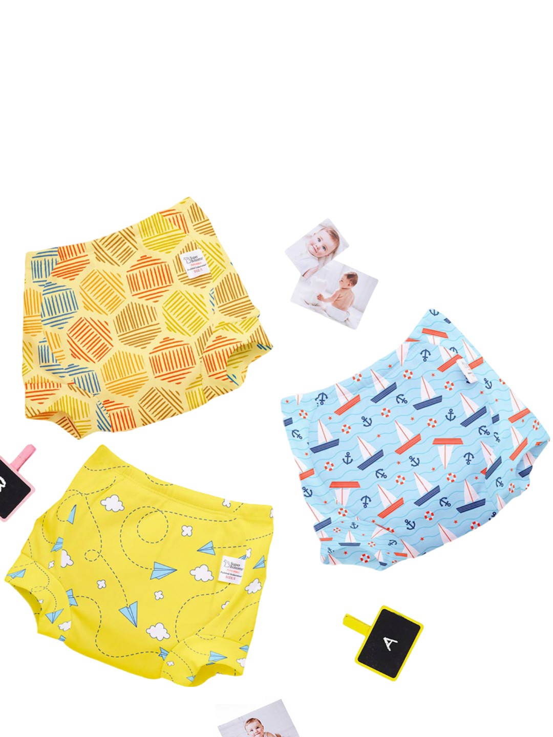 SuperBottoms Set Of 12 Super DryFeel Layer Pure Cotton Padded Potty Training Underwears, Multi
SuperBottoms Set Of 12 Super DryFeel Layer Pure Cotton Padded Potty Training Underwears, Multi