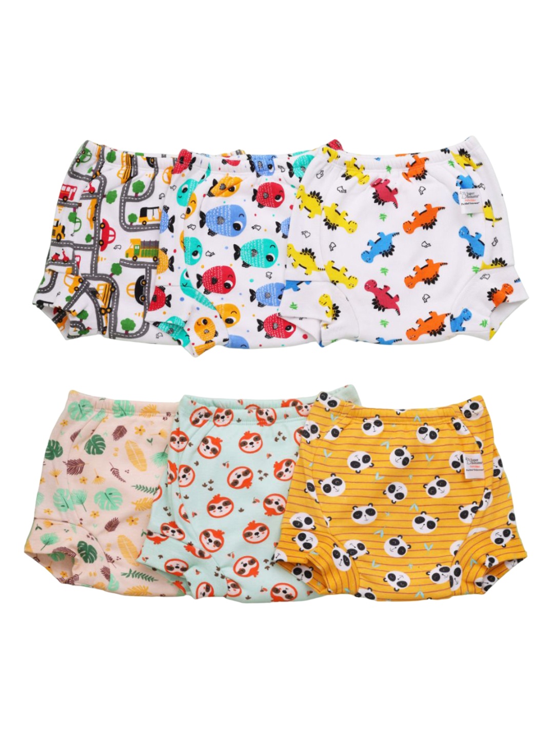 SuperBottoms Set Of 6 Super DryFeel Layer Pure Cotton Padded Potty Training Underwear, White
SuperBottoms Set Of 6 Super DryFeel Layer Pure Cotton Padded Potty Training Underwear, White
