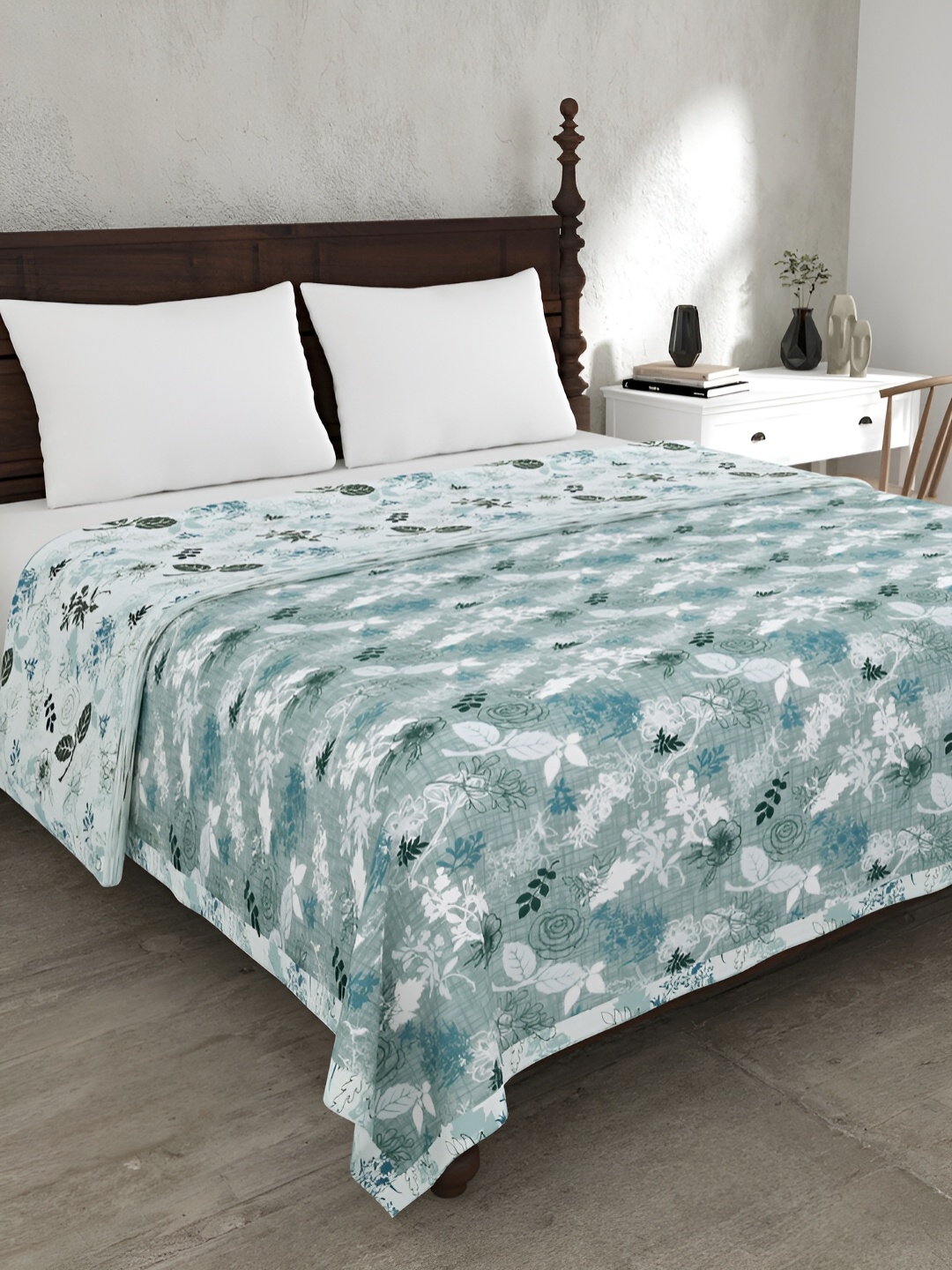 JAIPUR FABRIC Finest Picks Green & White Floral 150 GSM Cotton Reversible Double Bed Dohar
JAIPUR FABRIC Finest Picks Green & White Floral 150 GSM Cotton Reversible Double Bed Dohar