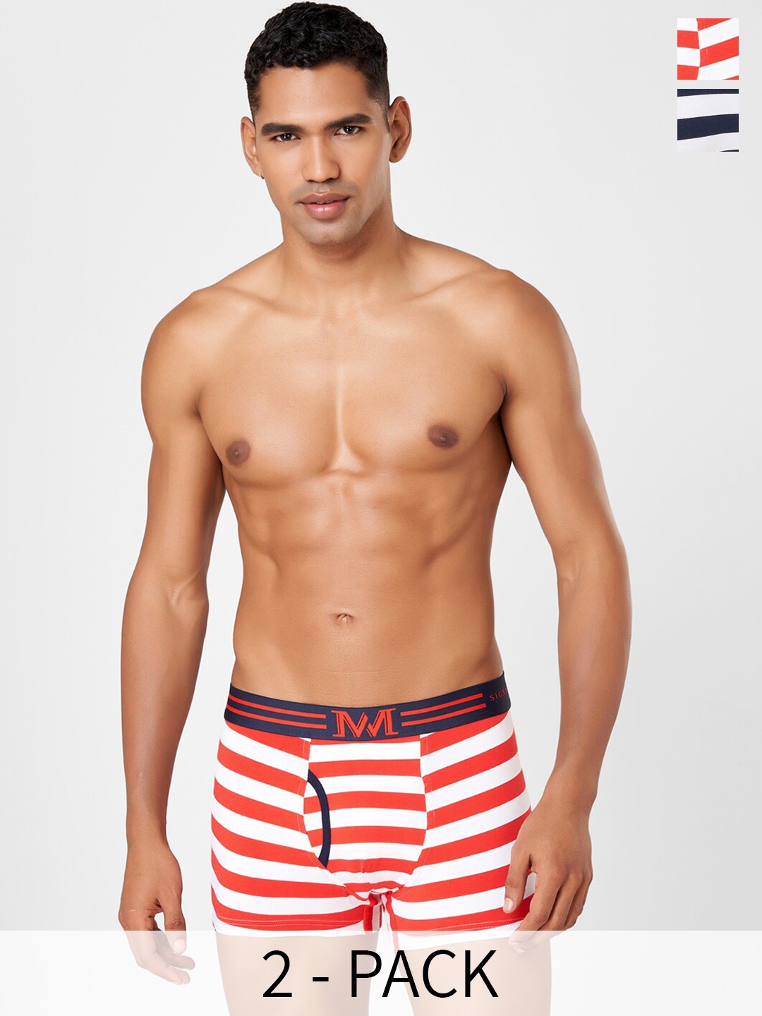 Macroman M-Series MW Signature Collection By Rohit Bal Pack Of 2 Trunks 8903978418353, Navy blue
Macroman M-Series MW Signature Collection By Rohit Bal Pack Of 2 Trunks 8903978418353, Navy blue