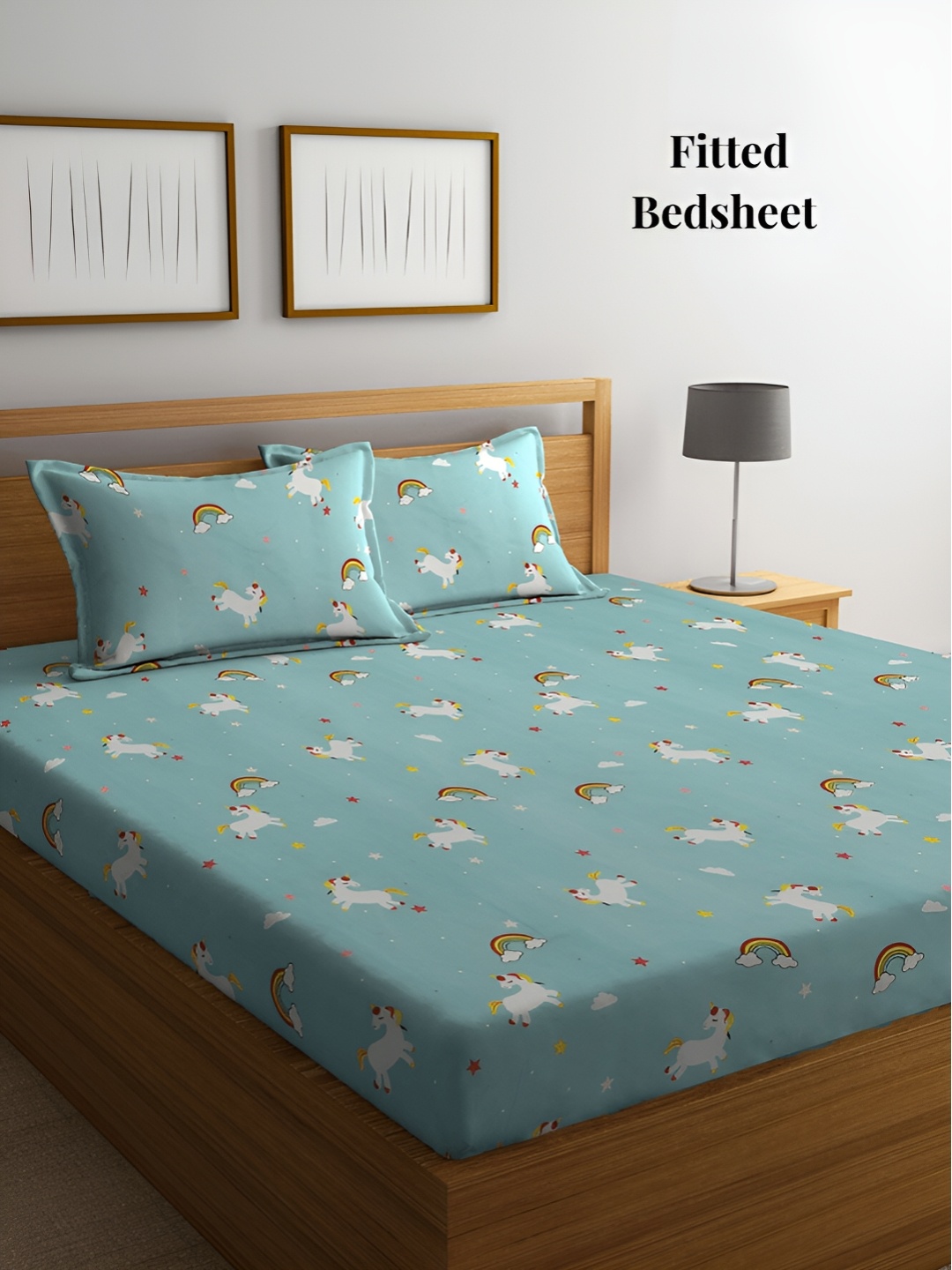 Arrabi Blue & White Cartoon Characters 300 TC Fitted King Bedsheet with 2 Pillow Covers
Arrabi Blue & White Cartoon Characters 300 TC Fitted King Bedsheet with 2 Pillow Covers