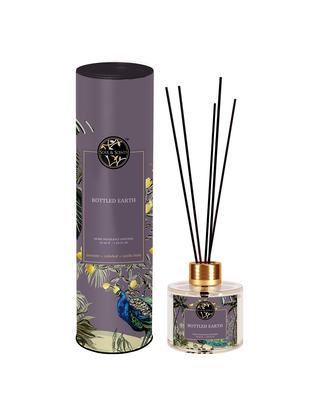 SOUL & SCENTS Bottled Earth Fragrance Reed Diffuser With 5 Pieces Reed Sticks 50 ml, Transparent
SOUL & SCENTS Bottled Earth Fragrance Reed Diffuser With 5 Pieces Reed Sticks 50 ml, Transparent