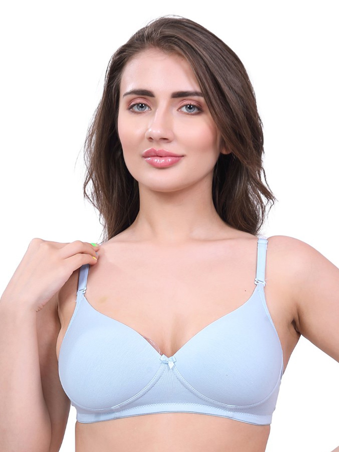 inner amour Full Coverage Lightly Padded Cotton Everyday Bra With All Day Comfort, Blue
inner amour Full Coverage Lightly Padded Cotton Everyday Bra With All Day Comfort, Blue
