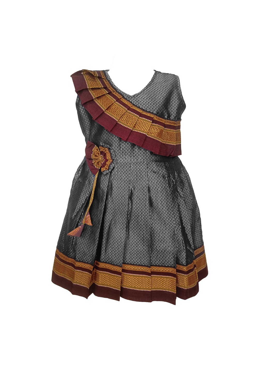BAESD Infant Self Design Print V-Neck Sleeveless Cotton Pleated Fit & Flare Dress, Grey
BAESD Infant Self Design Print V-Neck Sleeveless Cotton Pleated Fit & Flare Dress, Grey